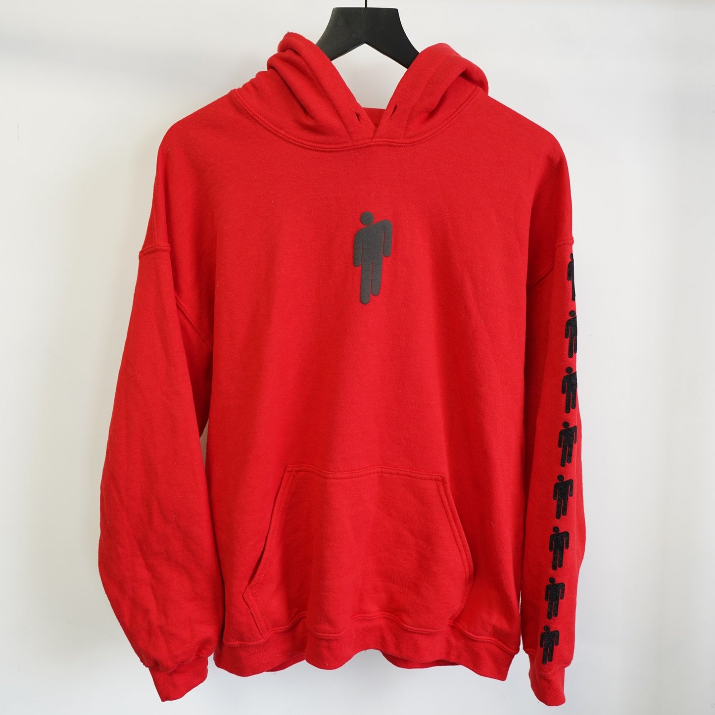 (L) Billie Eilish Concert Tour Promo Hoodie Black Blohsh Logo Unisex L Red Pullover