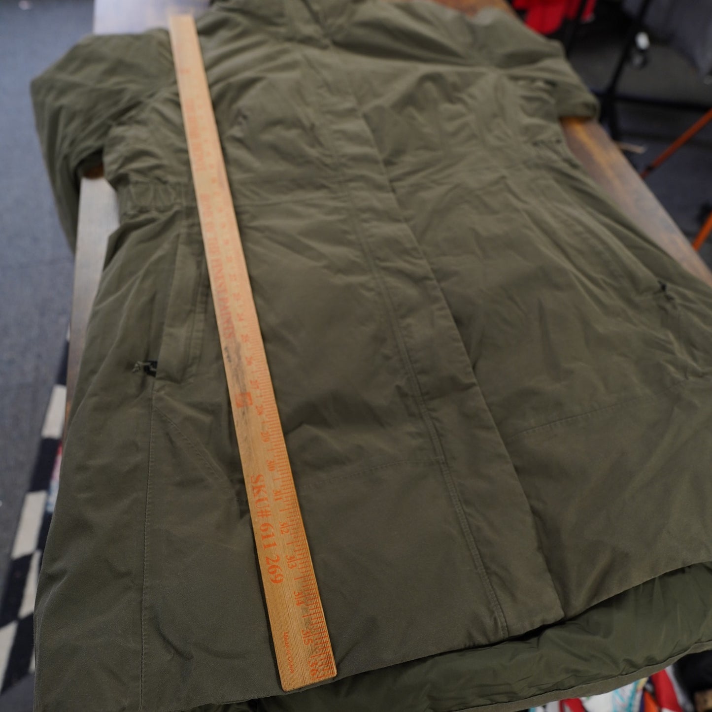 (Women's XXL) The North Face Arctic Parka Olive Green HyVent 550 Down Faux Fur Hood