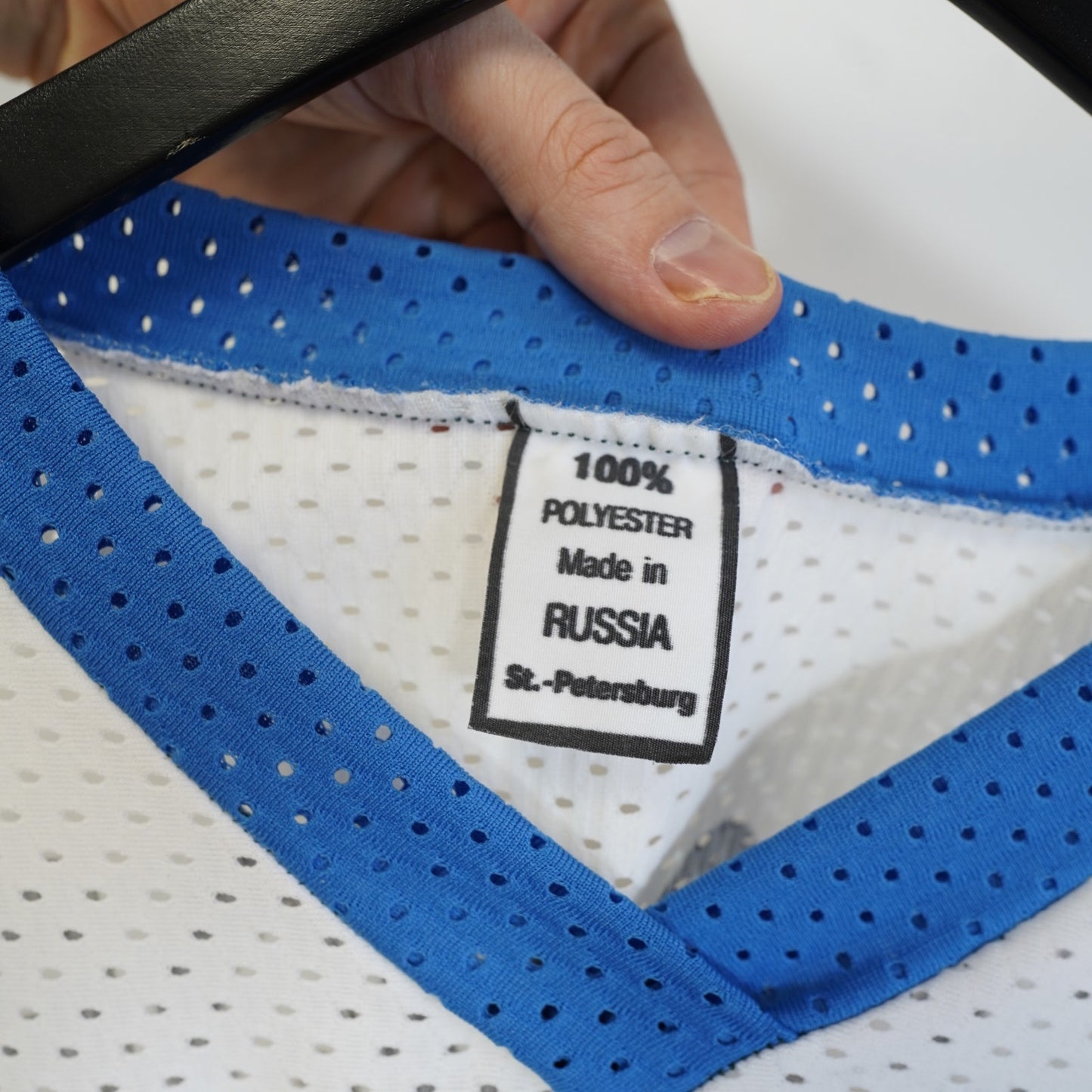 (M) Vintage Sergei Fedorov Russian National Hockey Jersey Men's M White 90s Eagle