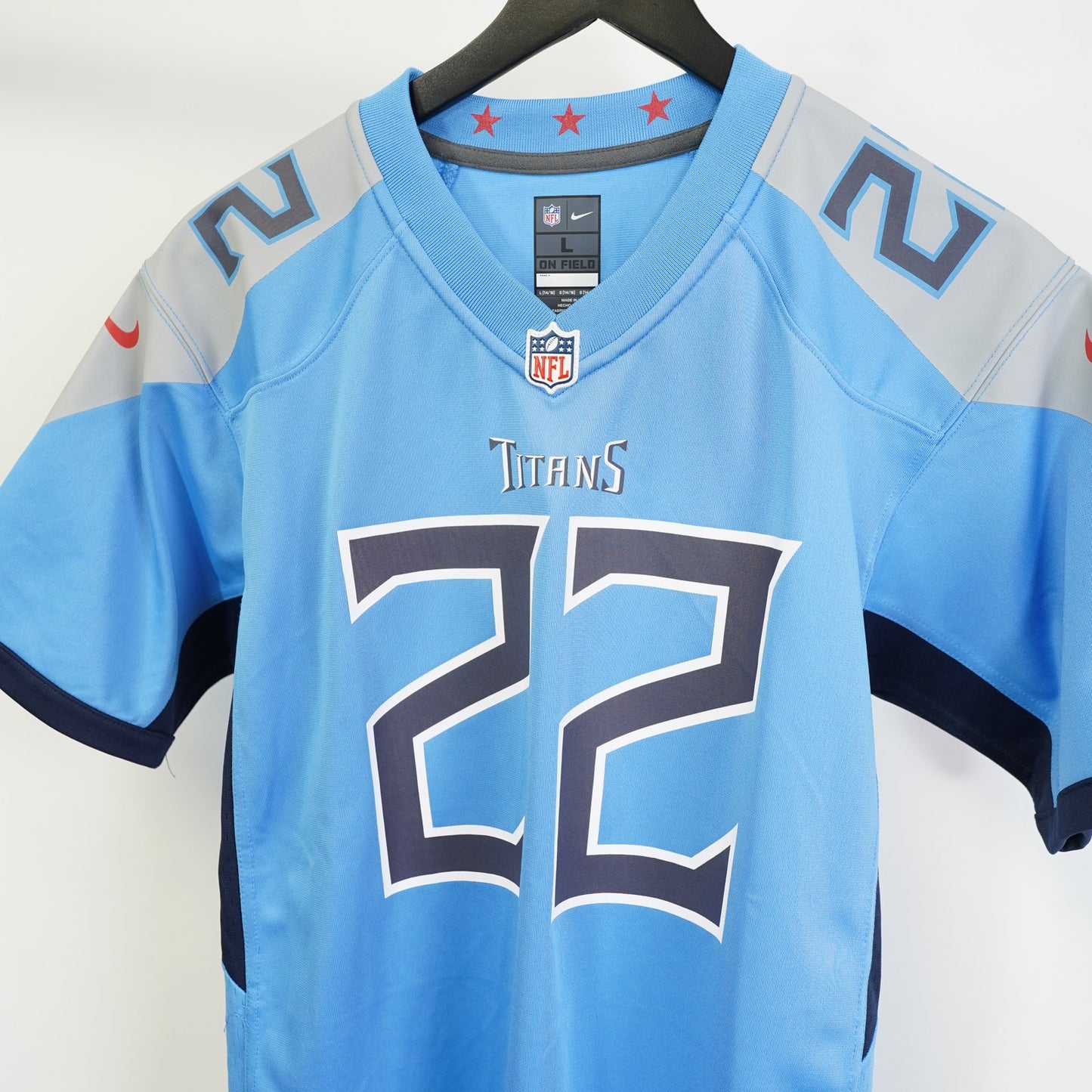 (Kids L) Derrick Henry Tennessee Titans Nike Football Jersey Kids Youth L Blue NFL Boys