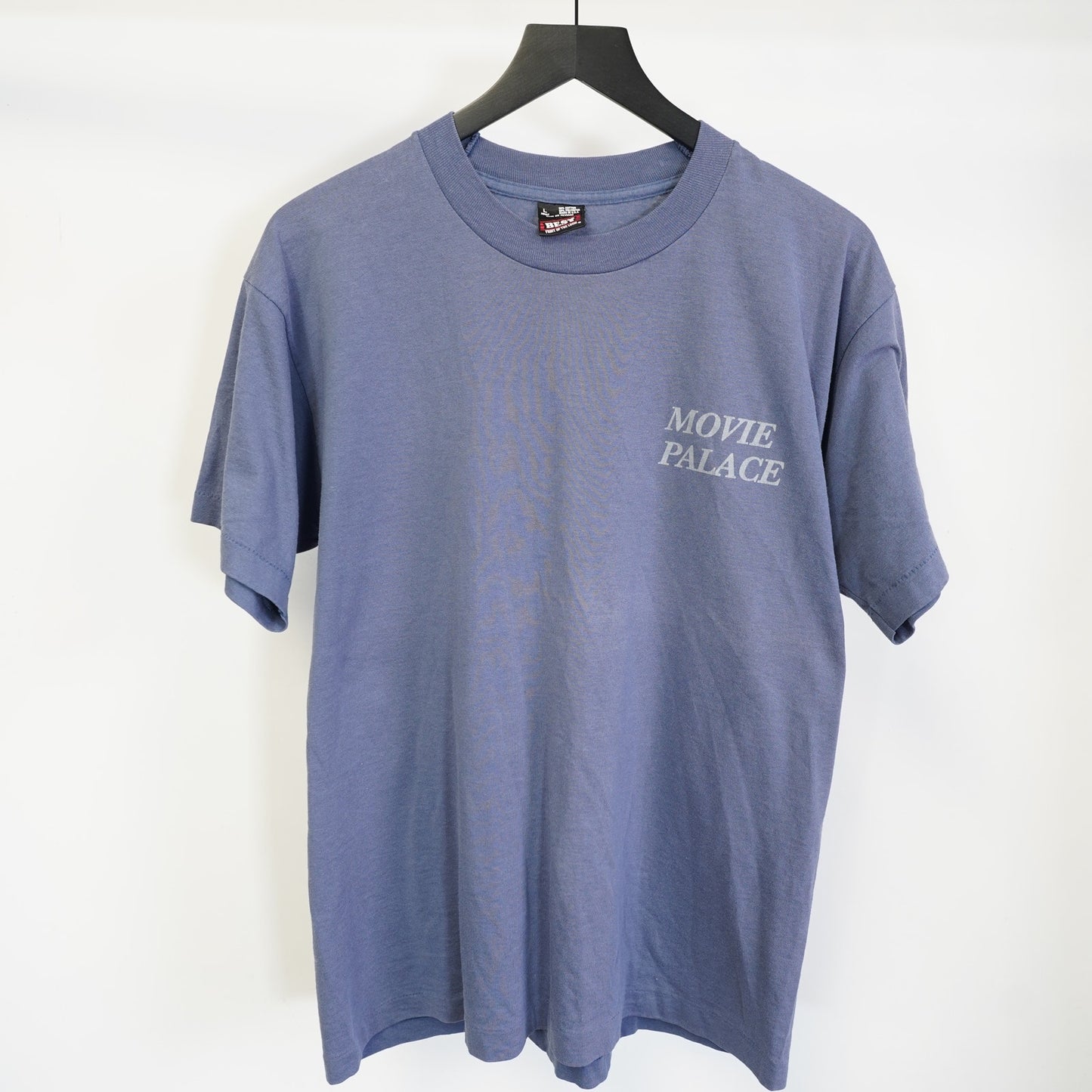 (L) Vtg Nick of Time Movie Promo T-Shirt 1995 Men's L Single Stitch Blue Johnny Depp