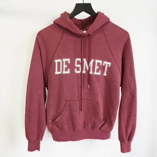 (L) True Vintage Champion De Smet Maroon Hoodie Men's L/XL 70s-80s Pullover