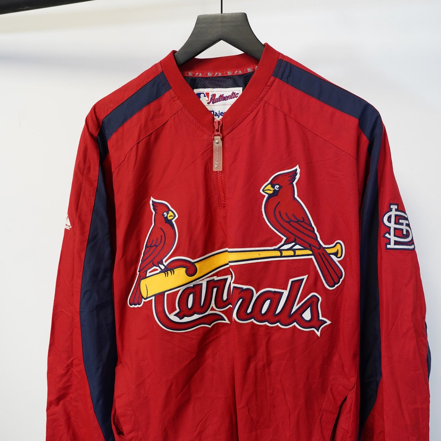 (M) Vintage St. Louis Cardinals Majestic Embroidered Jacket Men's M Red Sewn MLB