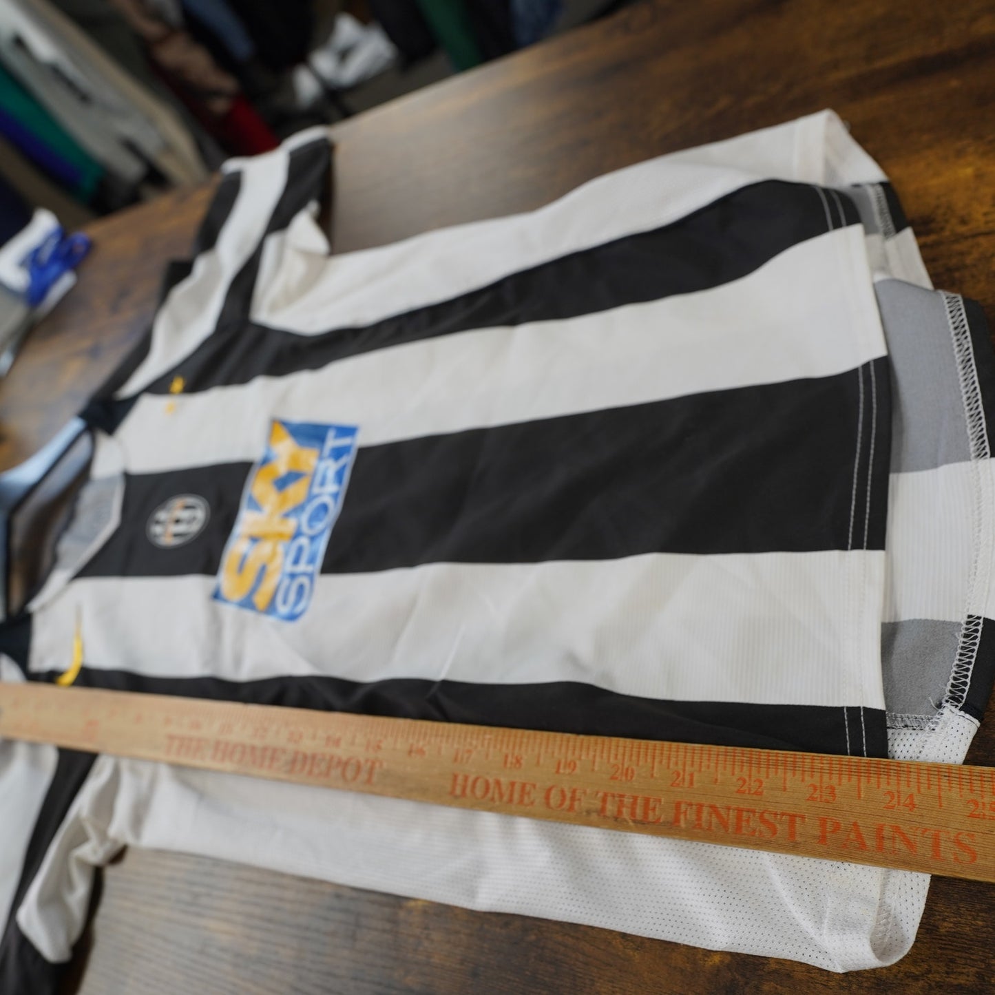 (Youth L) Vintage 2004 Nike Juventus Total 90s Soccer Jersey Futbol Black White