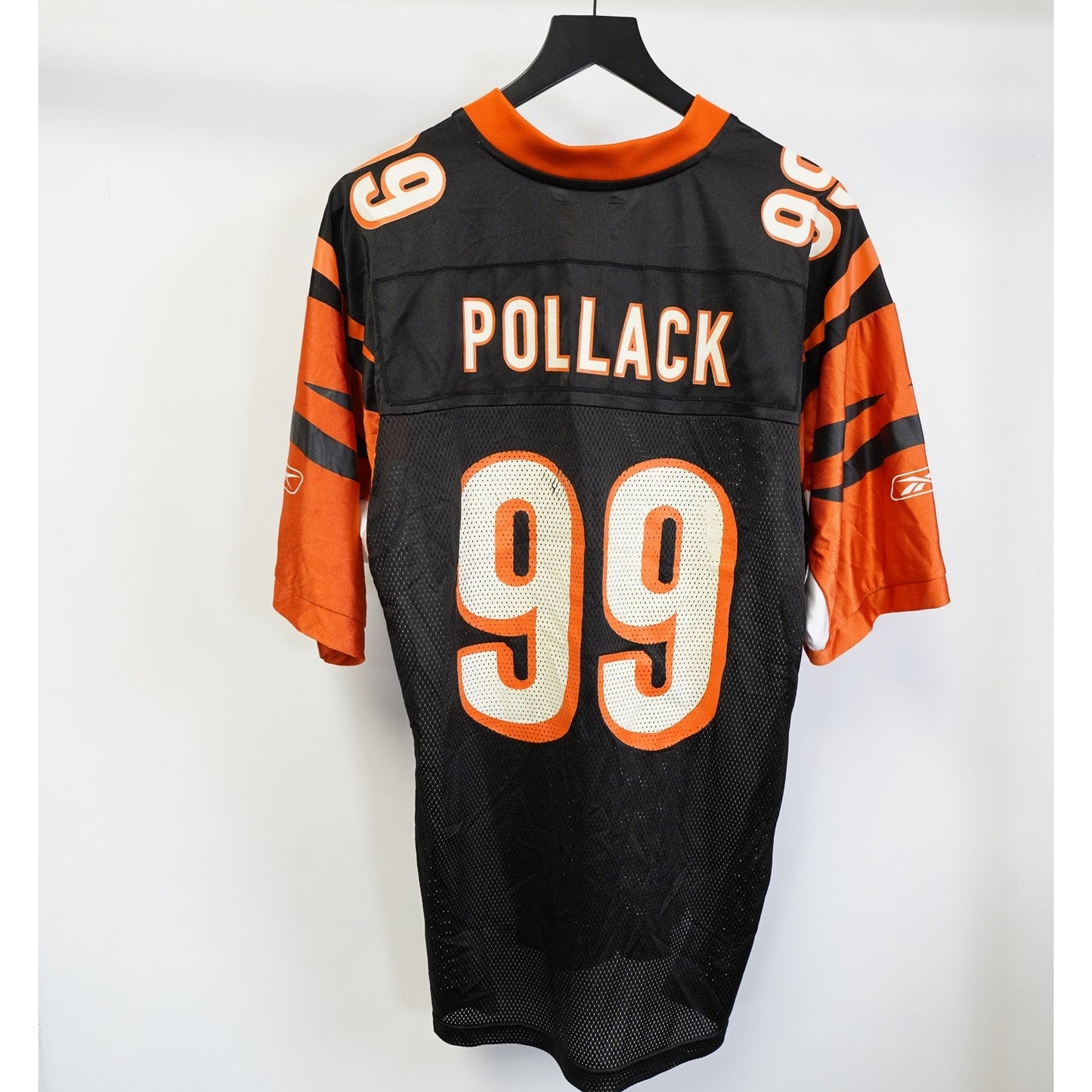 (L) Vtg Cincinnati Bengals Reebok David Pollack Football Jersey Men's L NFL Black