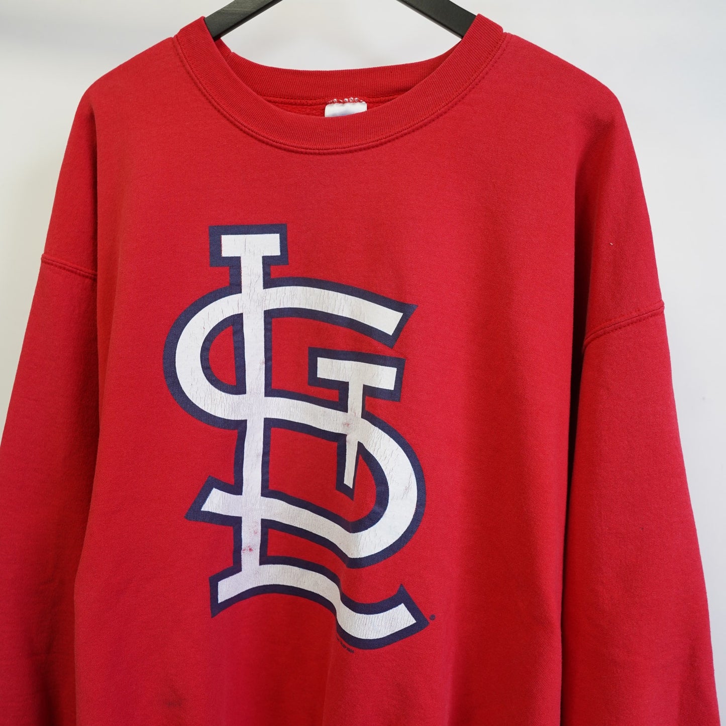 (XL) Vintage St. Louis Cardinals Y2K Sweatshirt Men's XL Red Big Logo MLB 2000s Retro