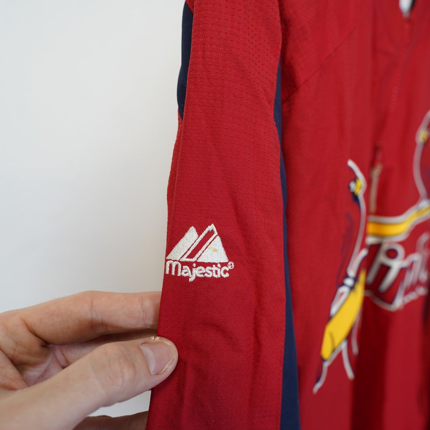 (M) Vintage St. Louis Cardinals Majestic Embroidered Jacket Men's M Red Sewn MLB