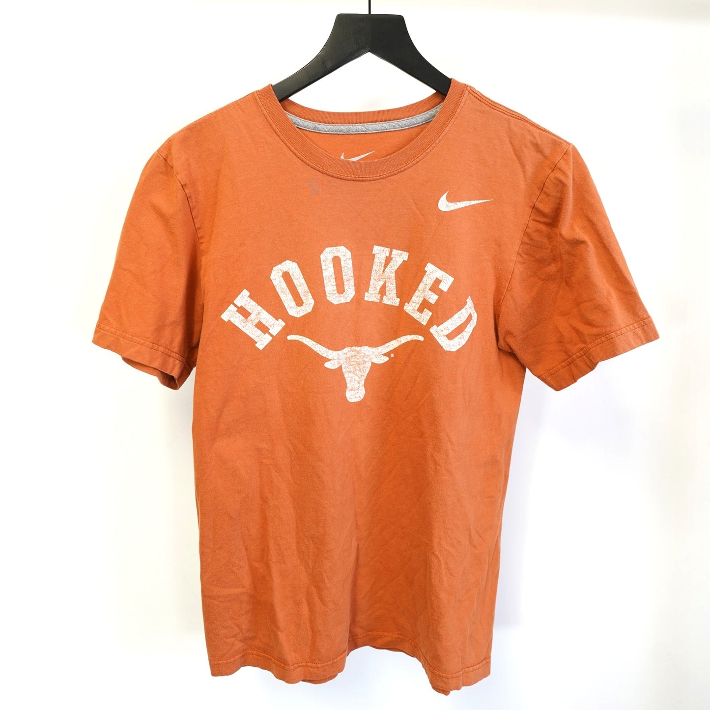 (S) Nike University of Texas Longhorns Bevo T-Shirt Men's S Burnt Orange UT Retro
