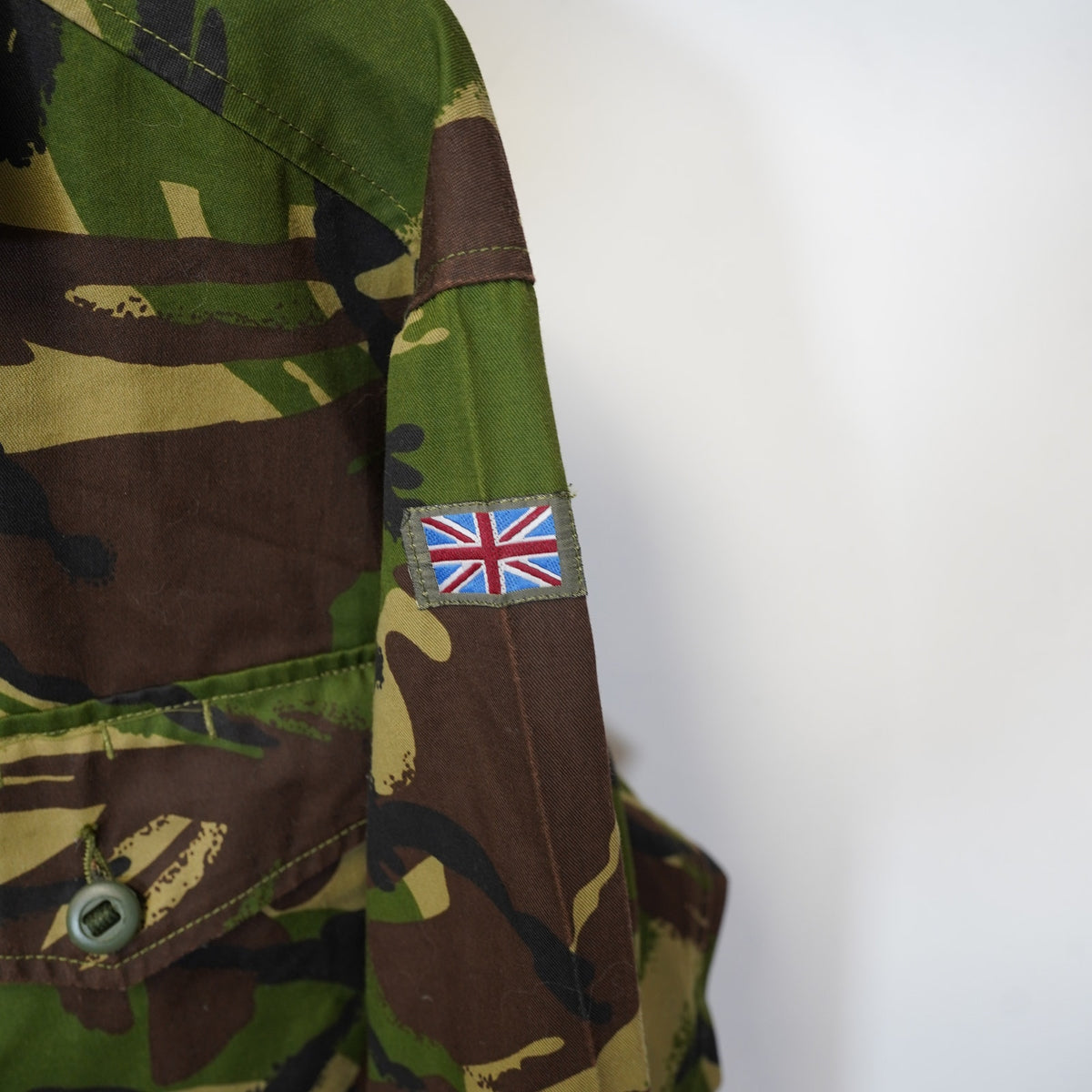 (M) Vintage British Army Soldier 95 Woodland Camo DPM Combat Shirt Jacket Men's M