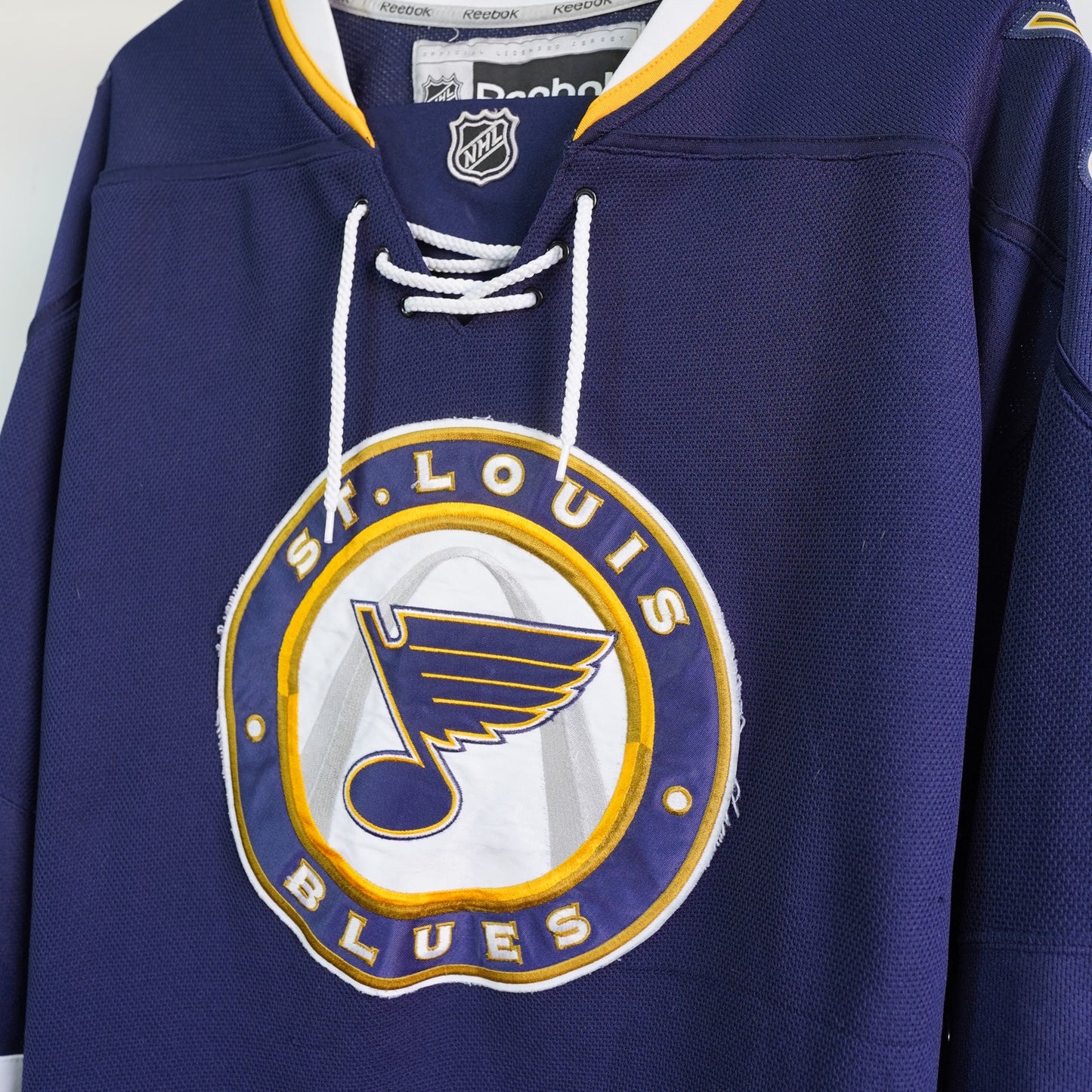 (XL) Vintage St. Louis Blues Reebok Sewn Hockey Jersey Men's XL Blue Nhl Embroidered