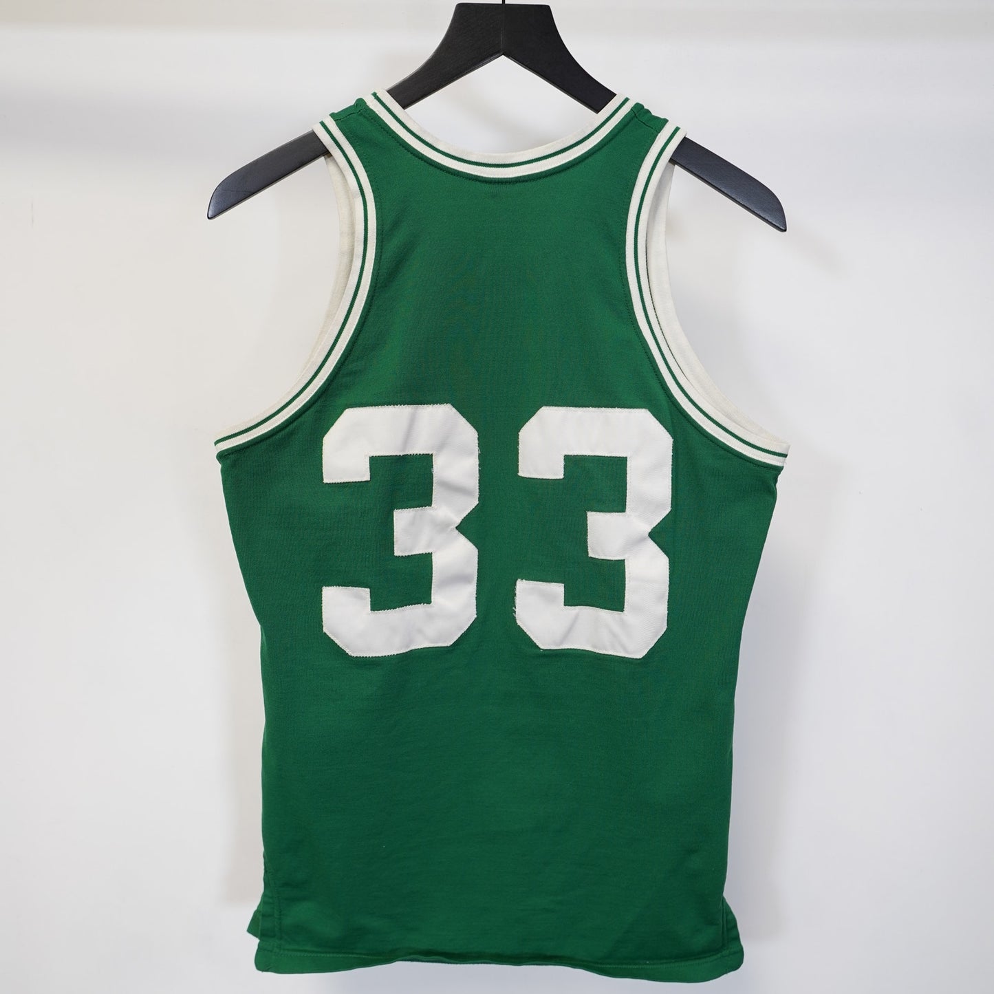(M) Sz. 40 Vintage 1980s Larry Bird Boston Celtics Sand Knit Jersey Men's Stitched