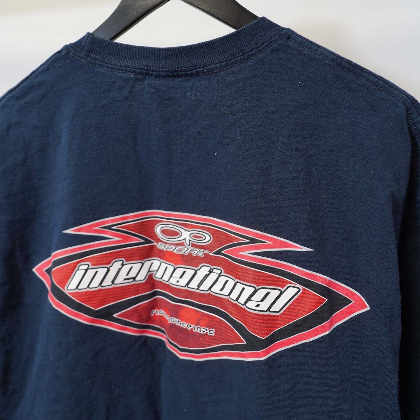 (XL) Vintage Ocean Pacific International Surf T-Shirt Men's XL Blue Y2K Skate 2000s