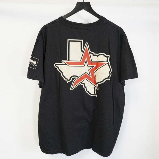 (XL) Vintage Houston Astros Y2K Big Logo Baseball T-Shirt Men's XL Black 2000s H-Town