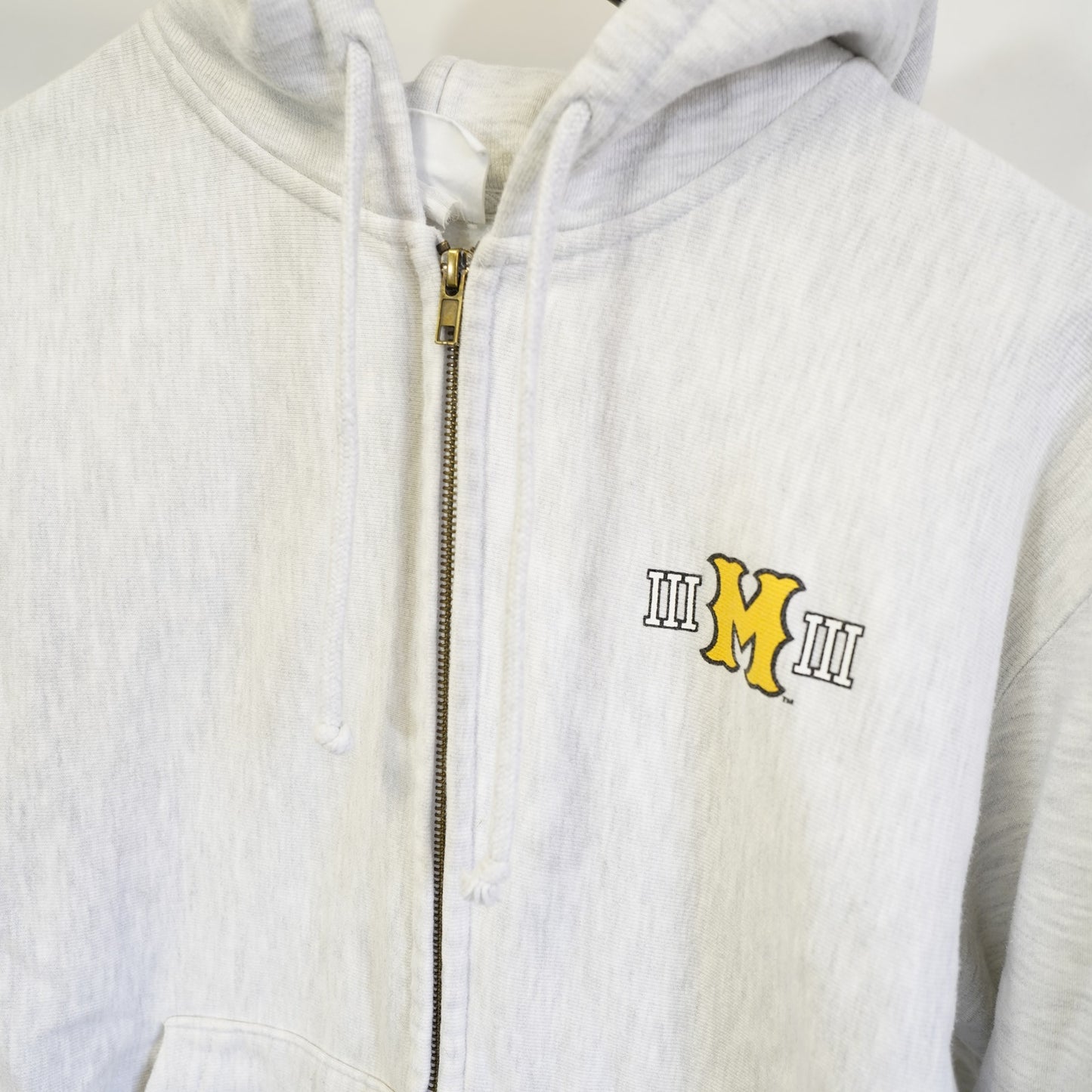 (L) Vintage Missouri Tigers Champion Reverse Weave Full Zip Hoodie Mens L Gray Retro(L)