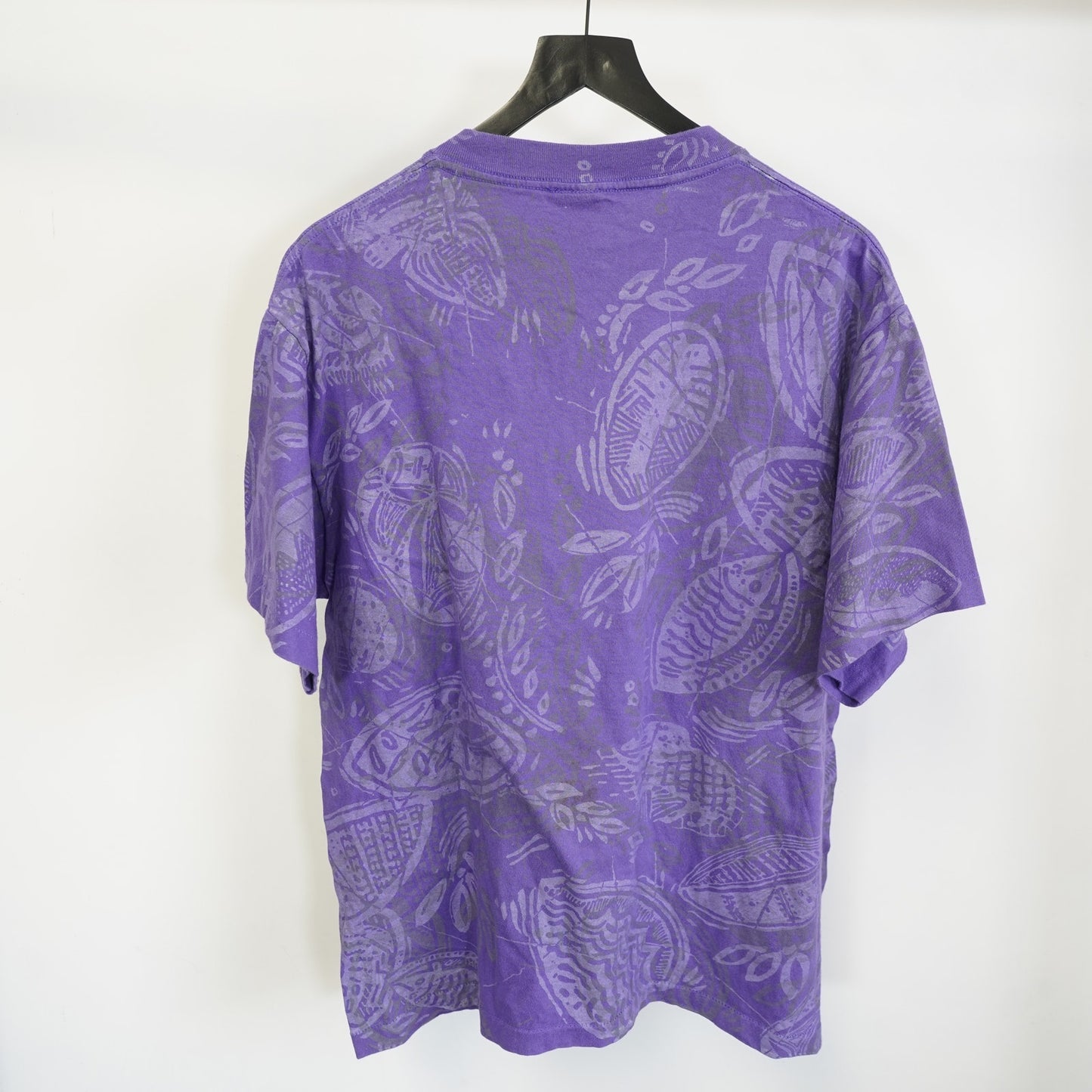 (XL) Vintage Newport Surf & Sport All Over Print 90s T-Shirt Men's XL Purple USA Made