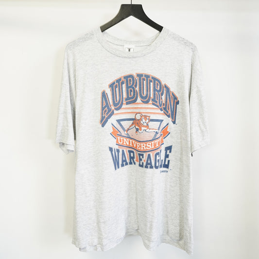 (XXL) Vintage Auburn Tigers War Eagle Josteen's T-Shirt Men's XXL Heather Gray 90s