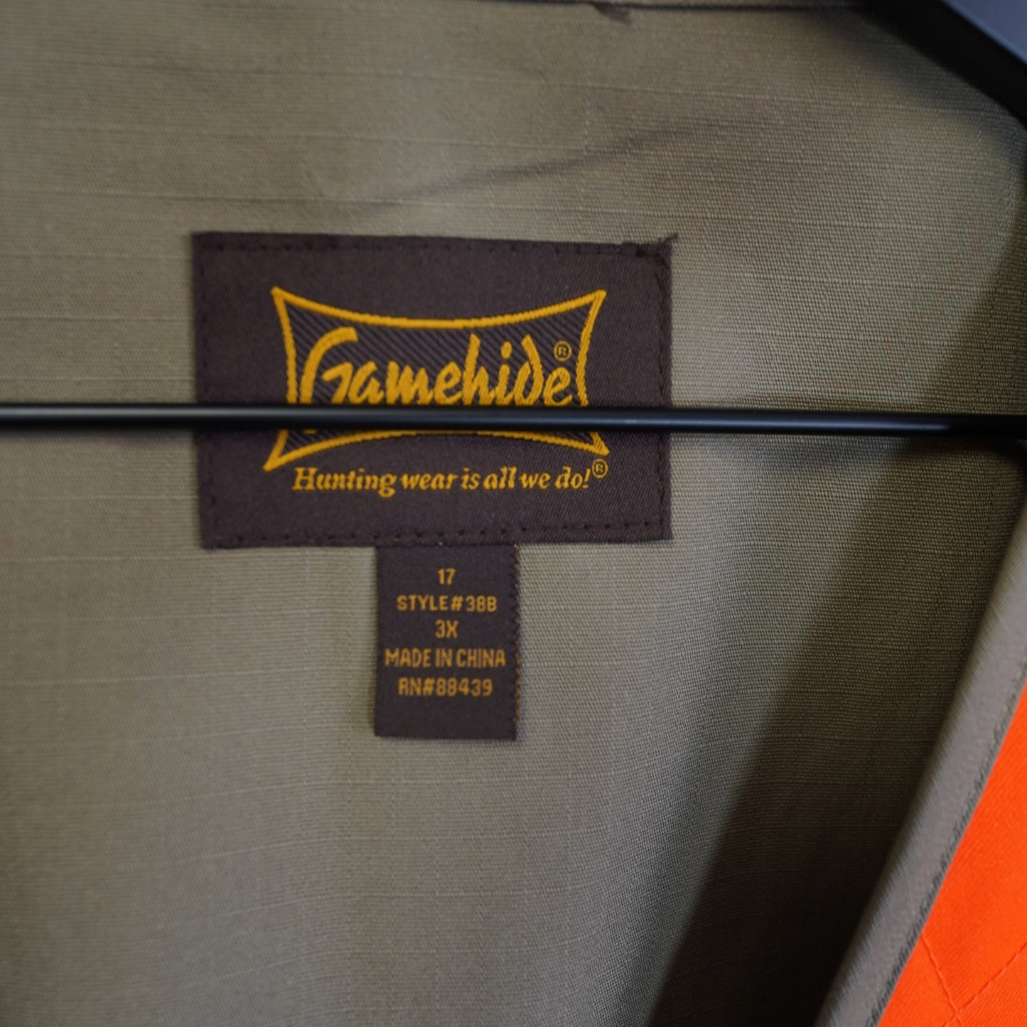 (3XL) Gamehide Quail Forever Hunting Vest Men's 3XL Beige Orange Fishing Outdoors Sewn