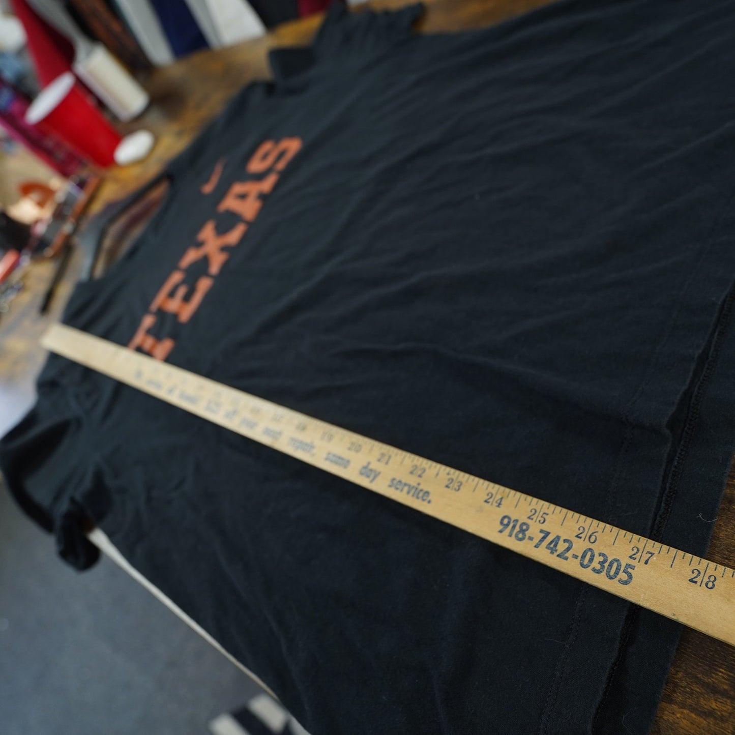(XL) Nike University of Texas Longhorns Black T-Shirt Men's XL Black Burnt Orange