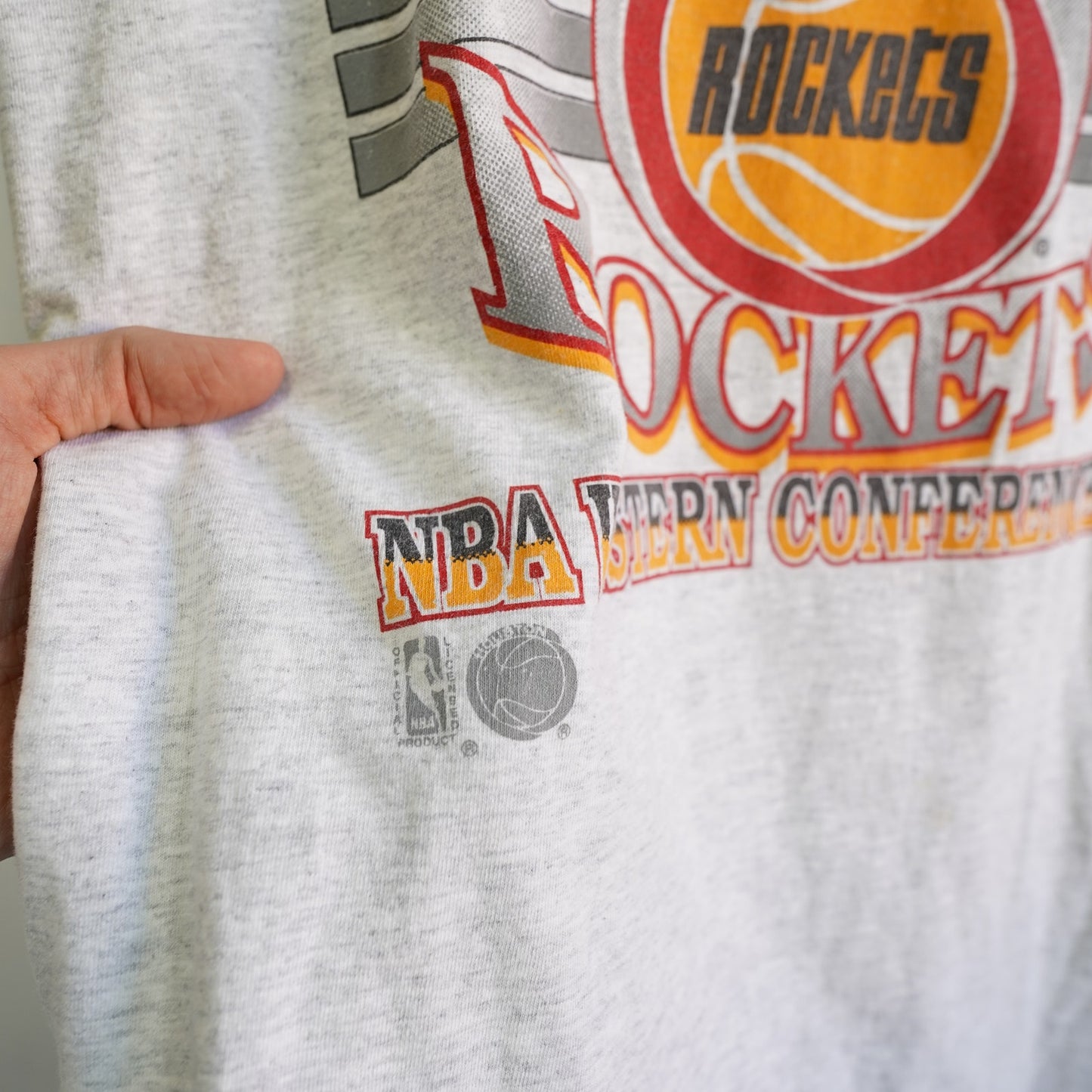 (XL) Houston Rockets Vintage 1994 World Champions T-Shirt Men's XL Gray Retro