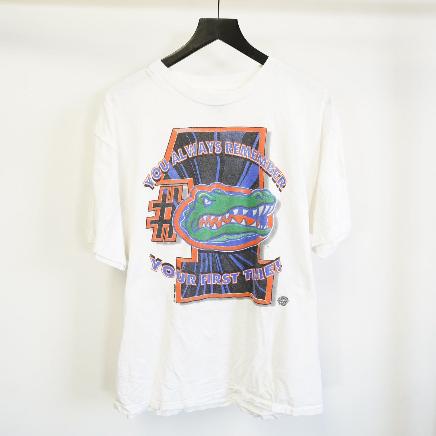 (XL) Vintage University of Florida Gators 1996 Champions T-Shirt Men's XL White 90s
