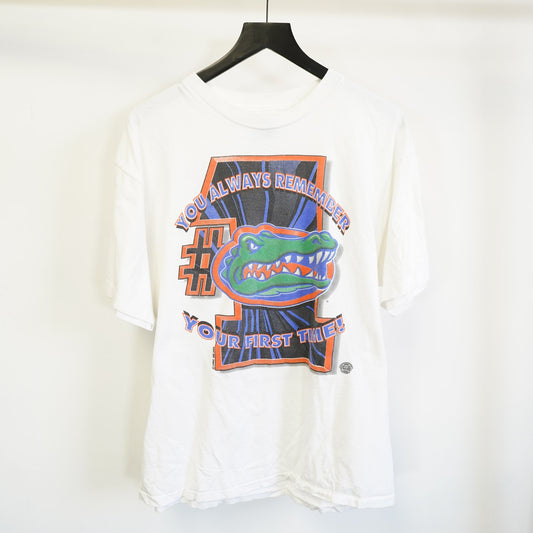 (XL) Vintage University of Florida Gators 1996 Champions T-Shirt Men's XL White 90s