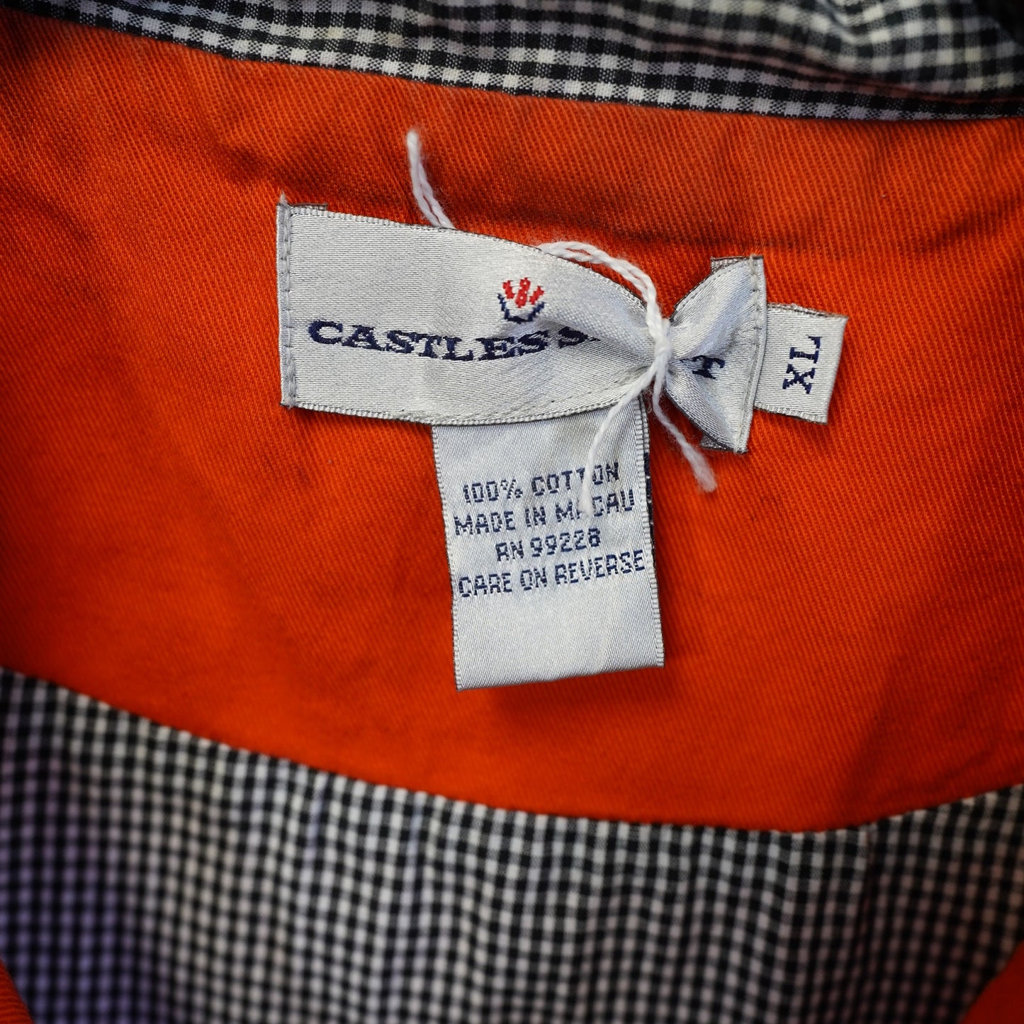 (Women's XL) Vintage Oklahoma State Cowboys Embroidered Vest Patchwork Orange