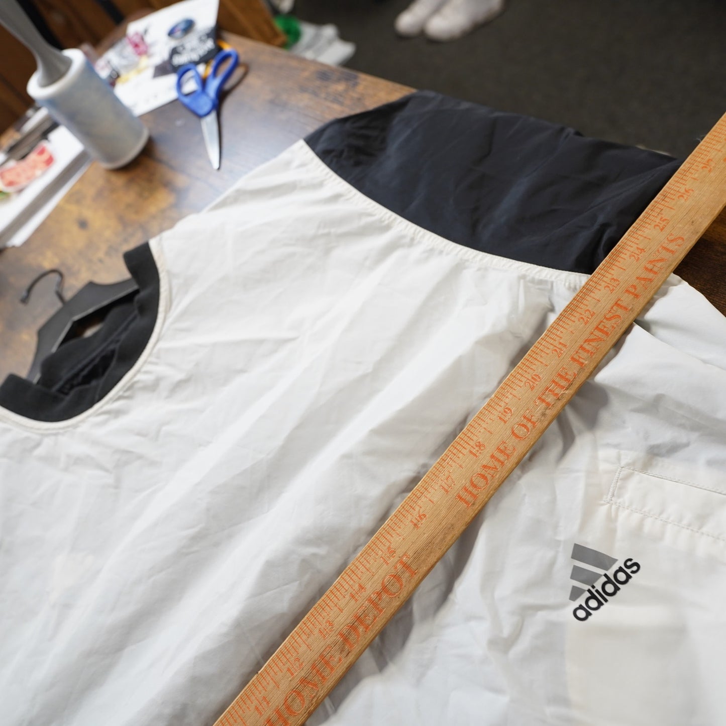 (M) Vintage Adidas Reversible Y2K Pullover Windbreaker Jacket Men's M Black White