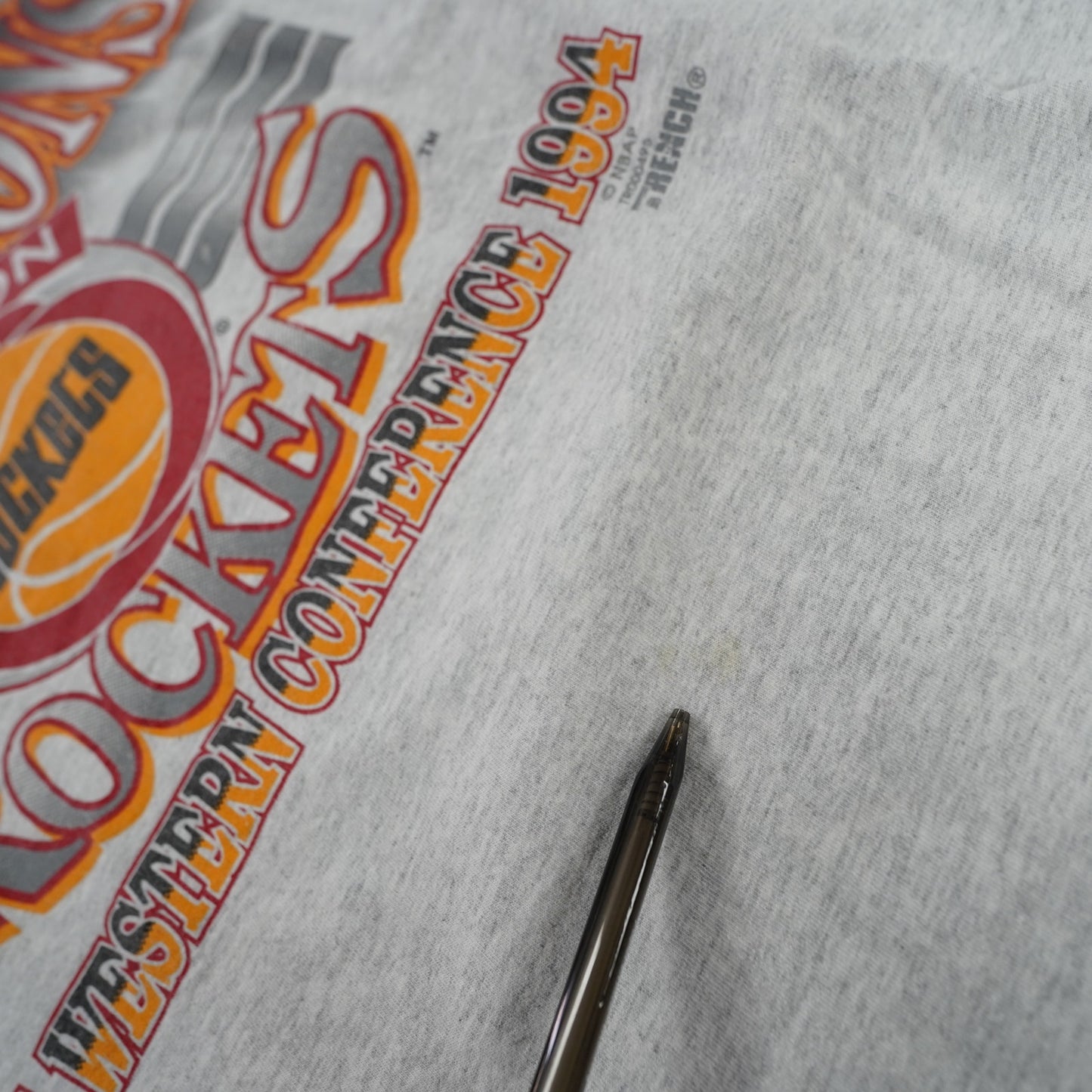 (XL) Houston Rockets Vintage 1994 World Champions T-Shirt Men's XL Gray Retro