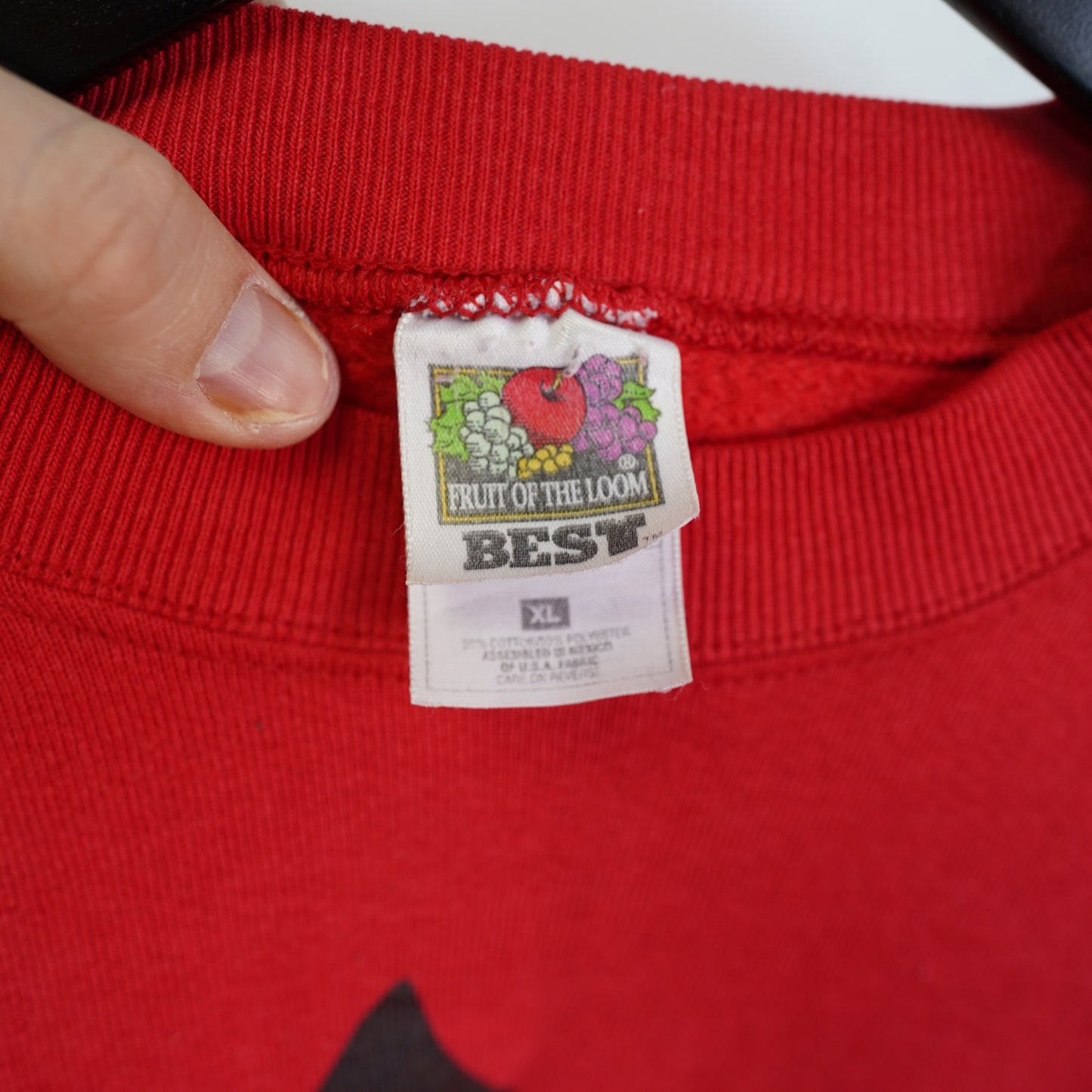 (XL) Vintage Louisville Cardinals Big Logo Crewneck Sweatshirt Men's XL Red