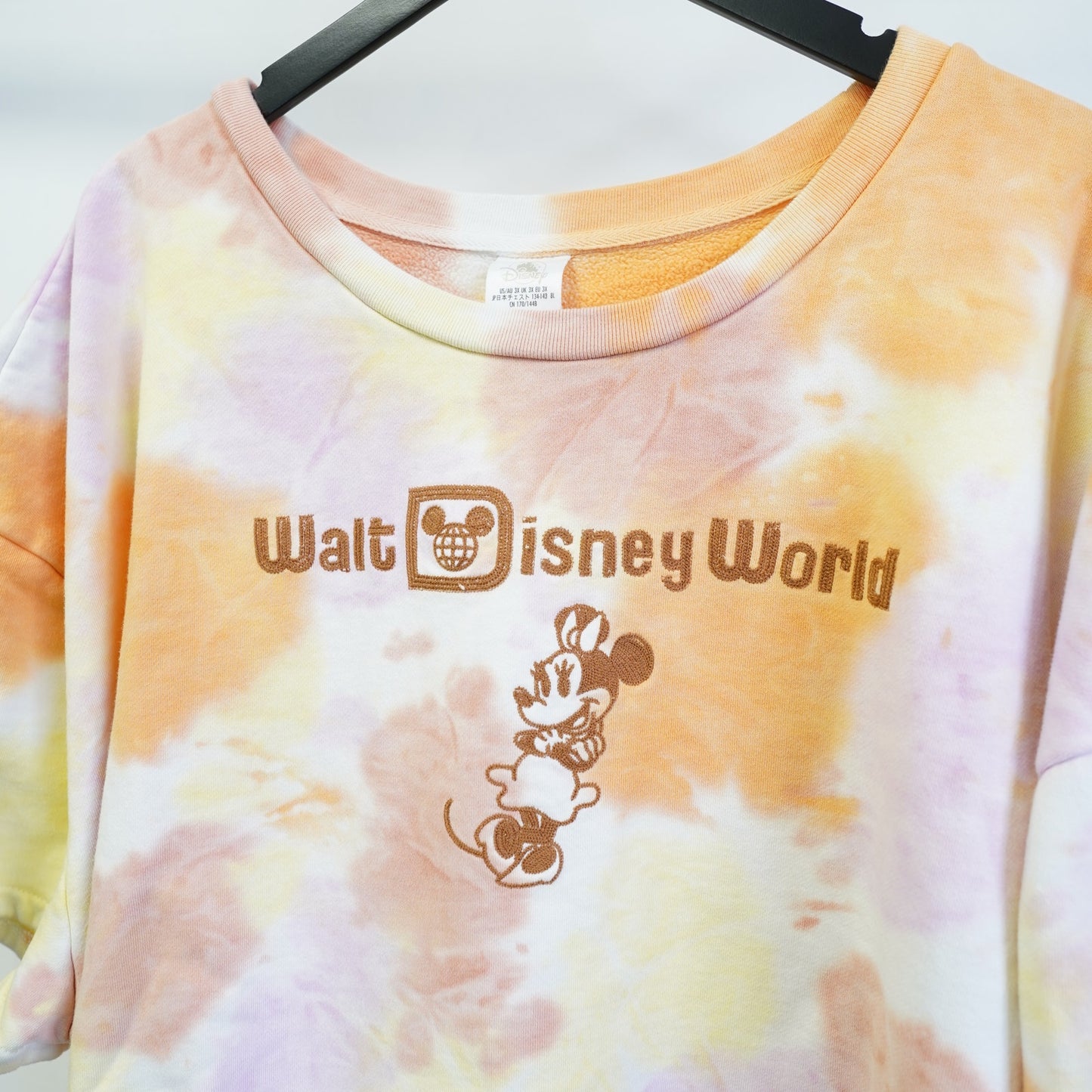 (Women's 3XL) Minnie Mouse Walt Disney World Cropped Tie Dye Sweatshirt Women's 3XL Multicolor