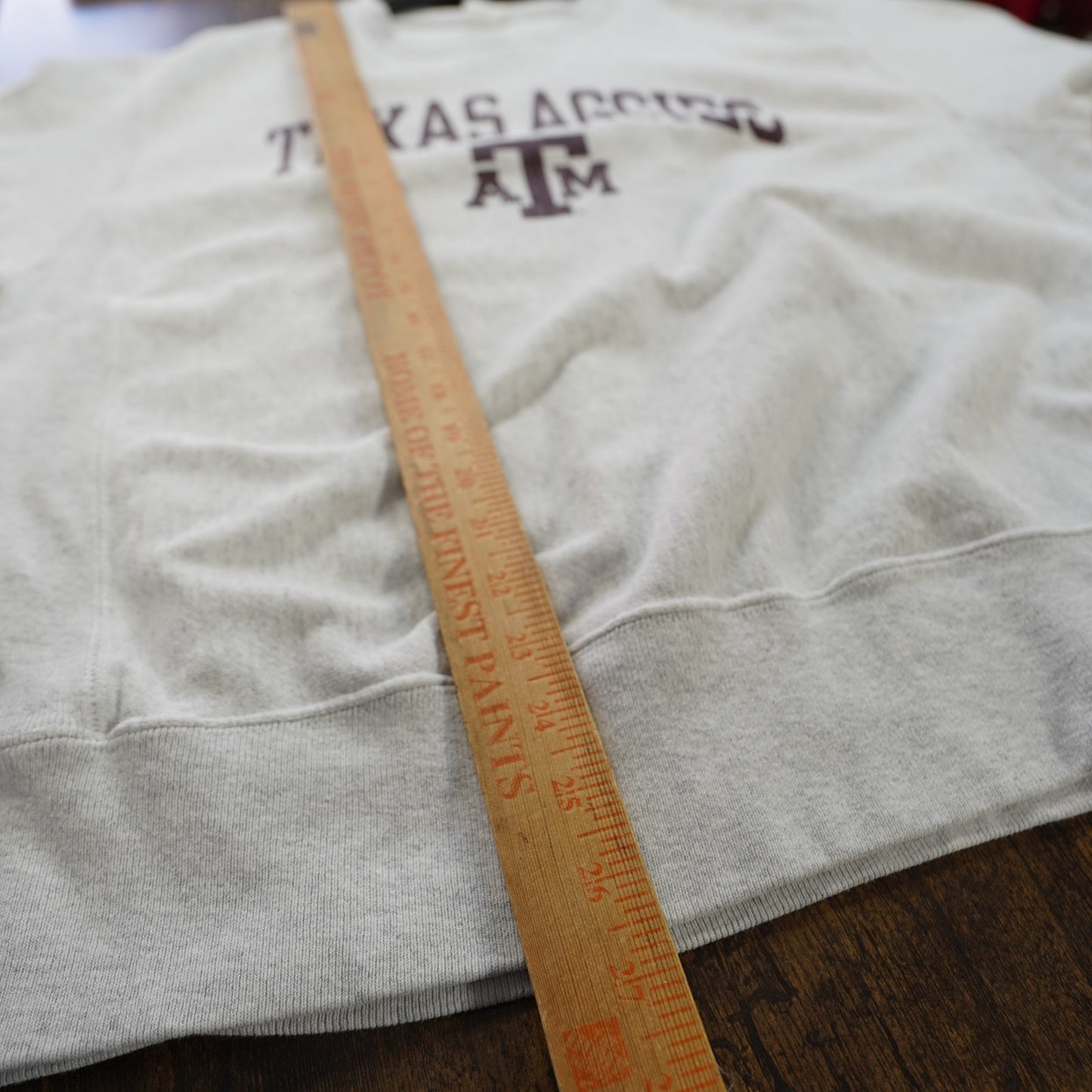 (L) Texas A&M Aggies Champion Reverse Weave Crewneck Sweatshirt Men's L Gray ATM