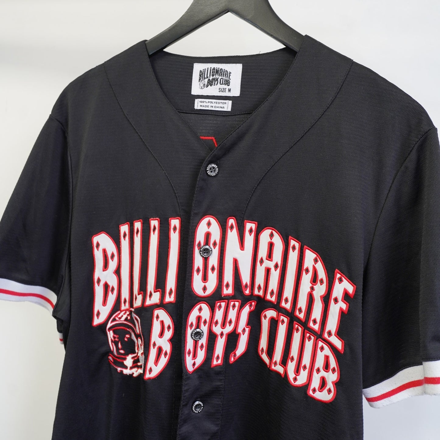 (M) Billionaire Boys Club Stitched Baseball Jersey Men's M Black Streetwear 2017