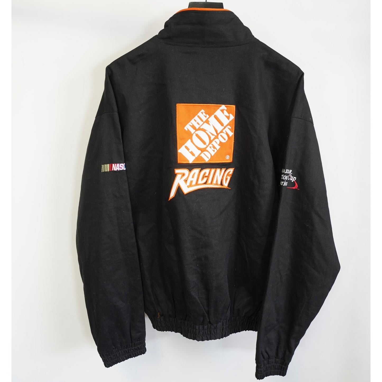 (XL) Vintage Tony Stewart Nascar Racing Jacket Men's XL Black Orange Winners Circle