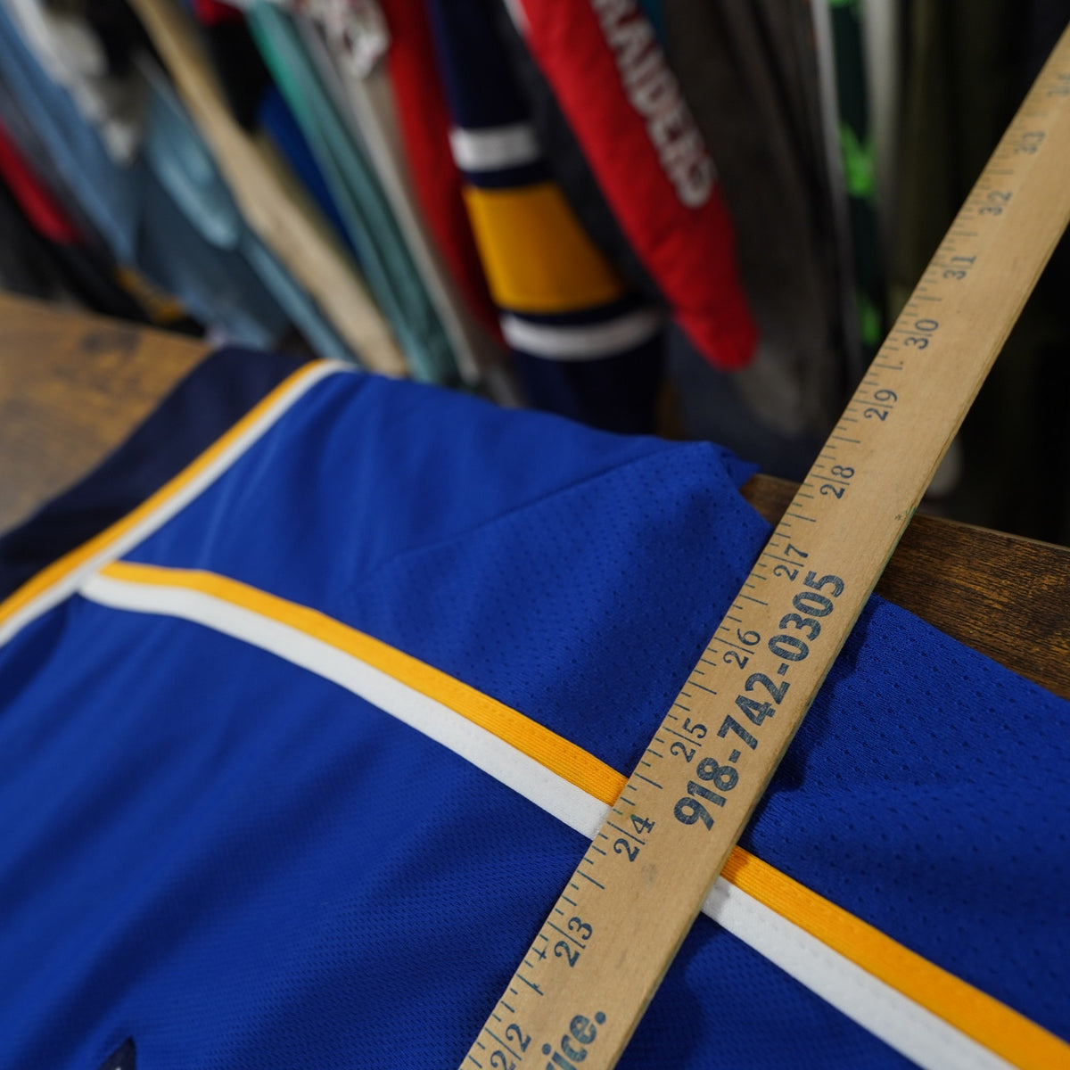 (L) Retro St. Louis Blue Embroidered NHL Hockey Jersey Sewn Men's L-XXL Blue