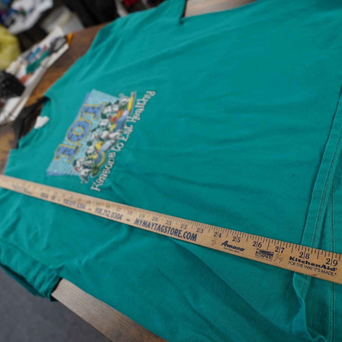 (XXL) Vtg 101 Dalmatians Reasons To Eat Healthy T-Shirt Men's XXL Funny Disney Fitness