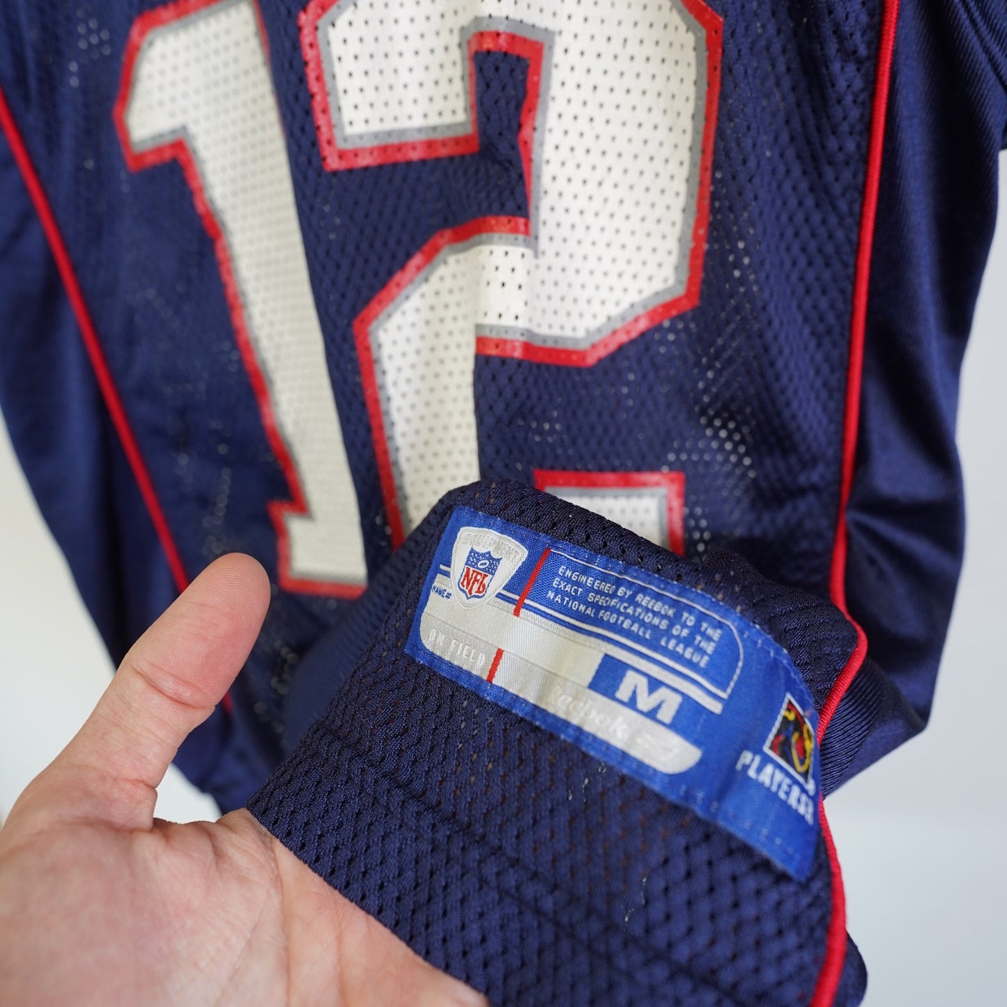 (Boy's M) Vintage Tom Brady New England Patriots Reebok Football Jersey Boy's M Navy Blue