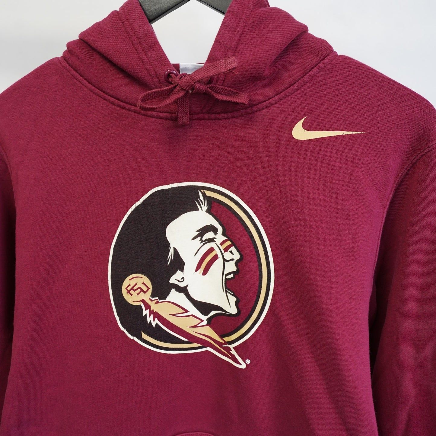 (M) Florida State Seminoles Nike FSU Swoosh Hoodie Men's M Red Retro