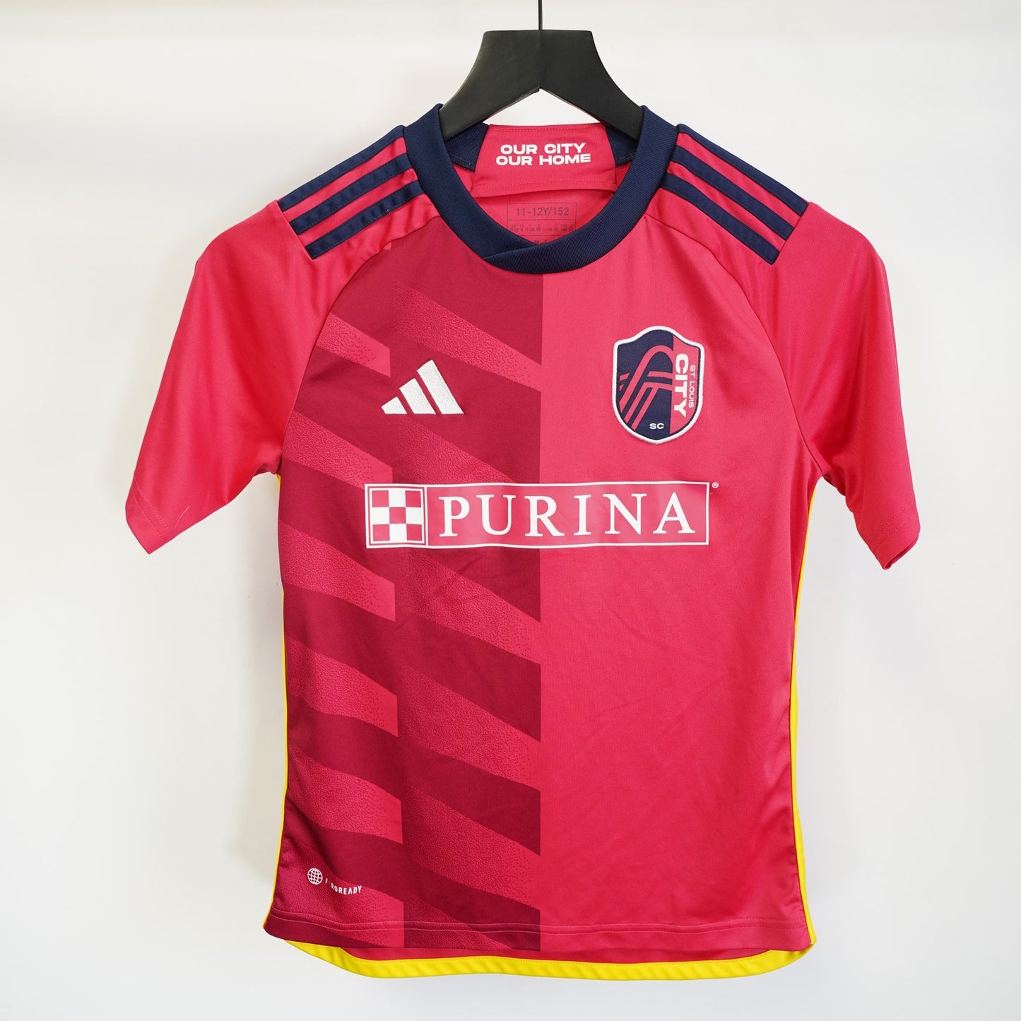 (Youth 11-12Y) St. Louis City SC Adidas Youth 2023 Soccer Jersey Kids Pink Futbol