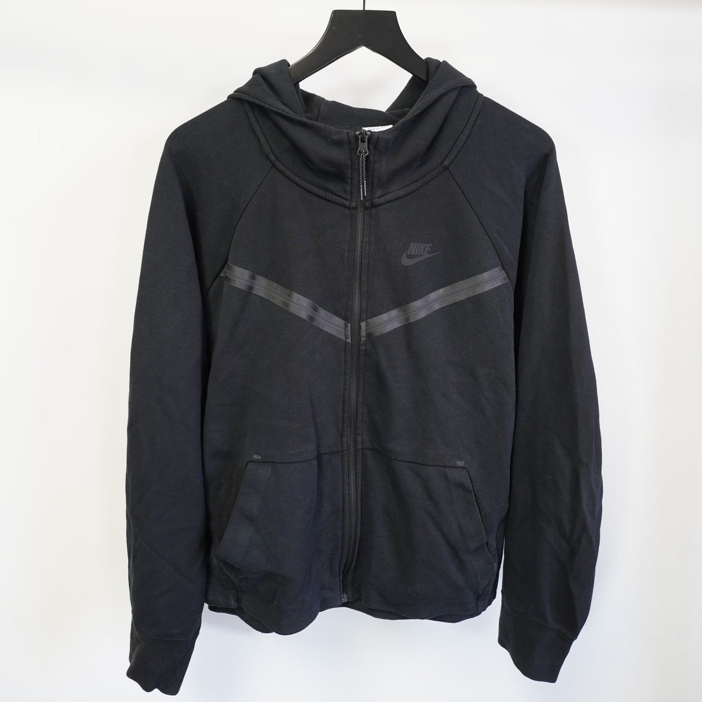 (XXL) Nike Tech Fleece Windrunner Full Zip Black Hoodie Men's 2XL Sportswear