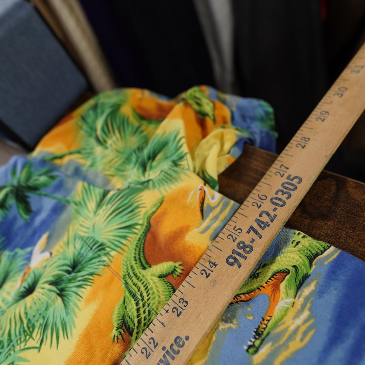(XXL) Vintage 90's Pacific Legend Hawaiian Shirt Men's 2XL Alligator Tropical USA Made