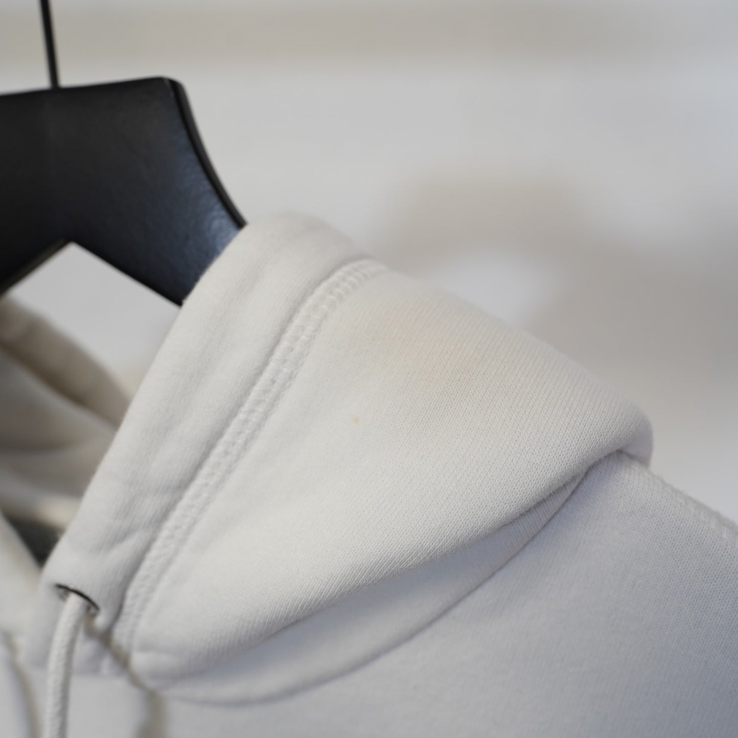 (L) Nike Big Logo Hoodie Men's L White Blue Jacket Spellout Swoosh Center Check