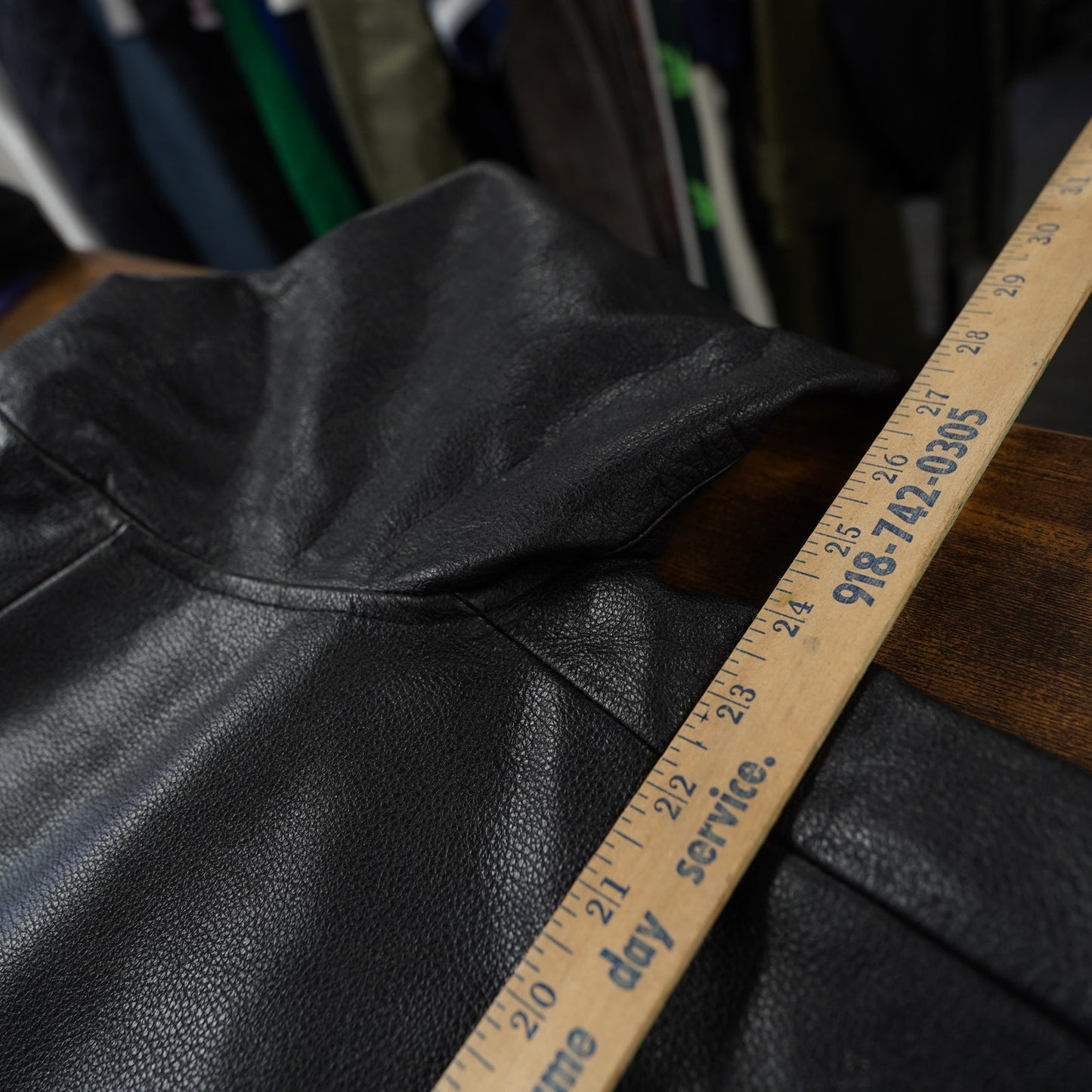 (L) Vintage Jeff Hamilton Black Genuine Leather Flight Bomber Racing Jacket Men's L