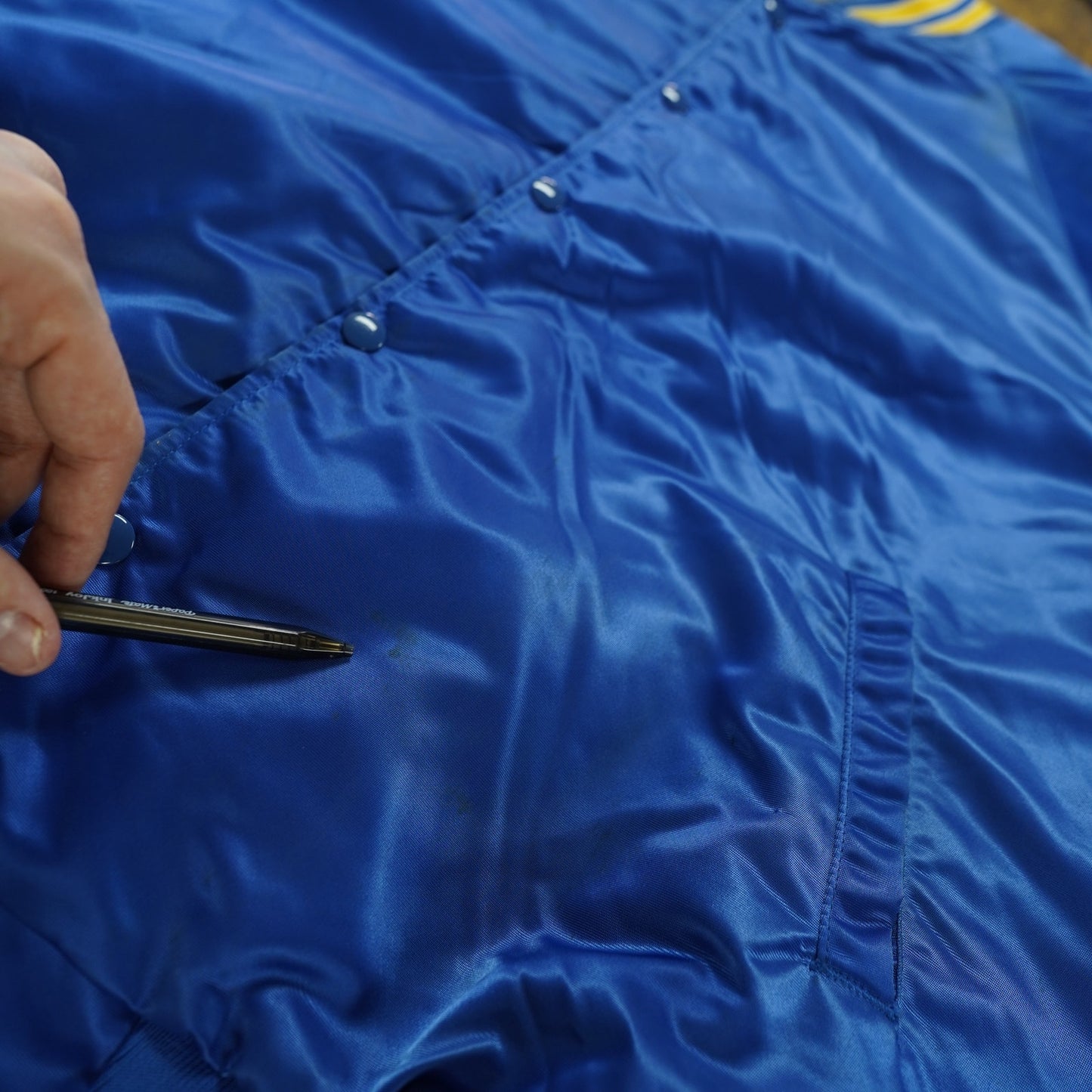 (XXL) Vintage Daytona 500 90s Nascar Satin Jacket Men's XXL Blue 1995 Retro Racing