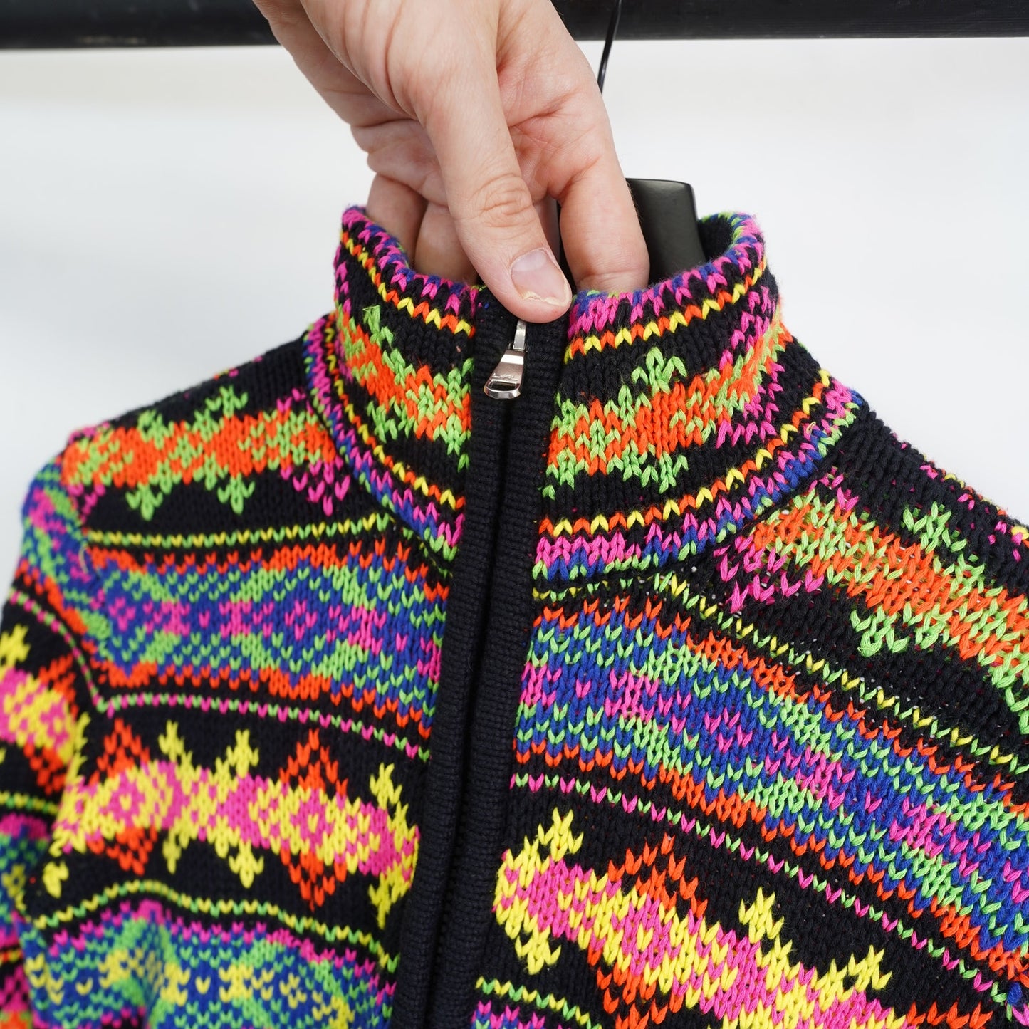 (Women's PS) Lauren Ralph Lauren Active Neon Knit Full Zip Cardigan Sweater Women's PS New