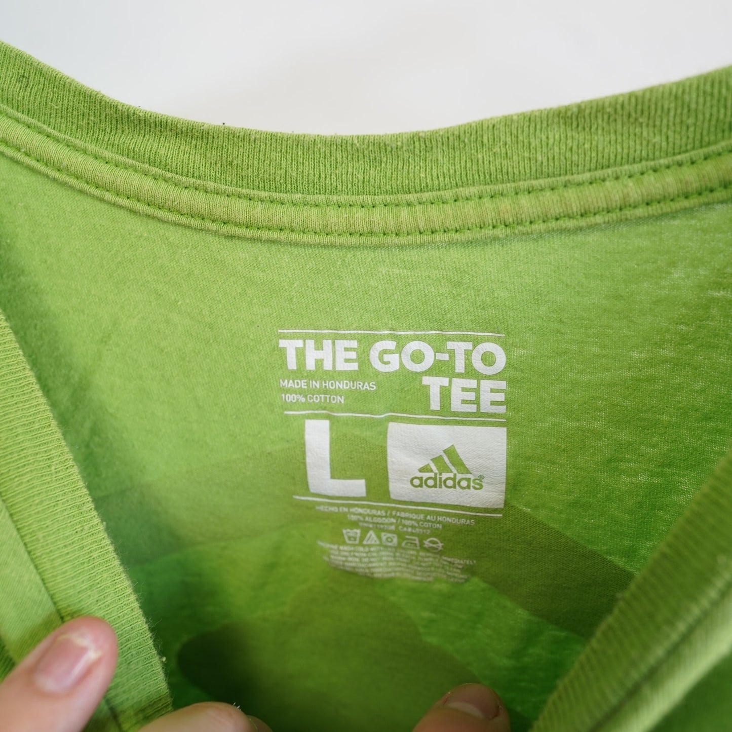 (L) Adidas Seattle Sounders MLS Soccer T-Shirt Men's L Lime Green Futbol