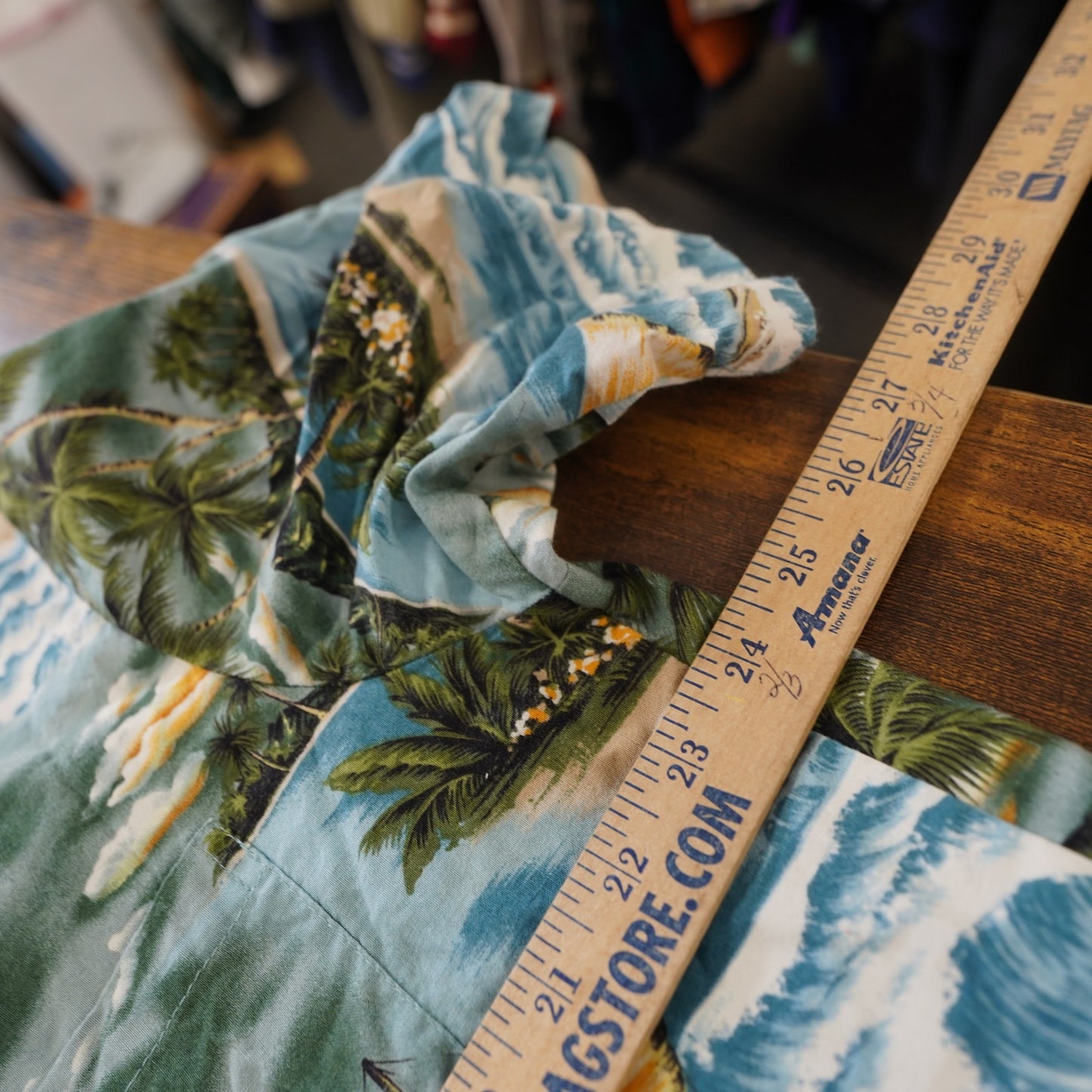 (XXL) Vintage 90s Aloha Republic Hawaiian Shirt Men's XXL Floral Tropical Surf Blue