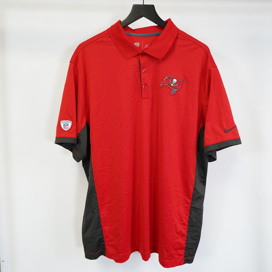 (XXL) Nike Tampa Bay Buccaneers Dri-Fit Polo Shirt Men's XXL Red NFL Equipment