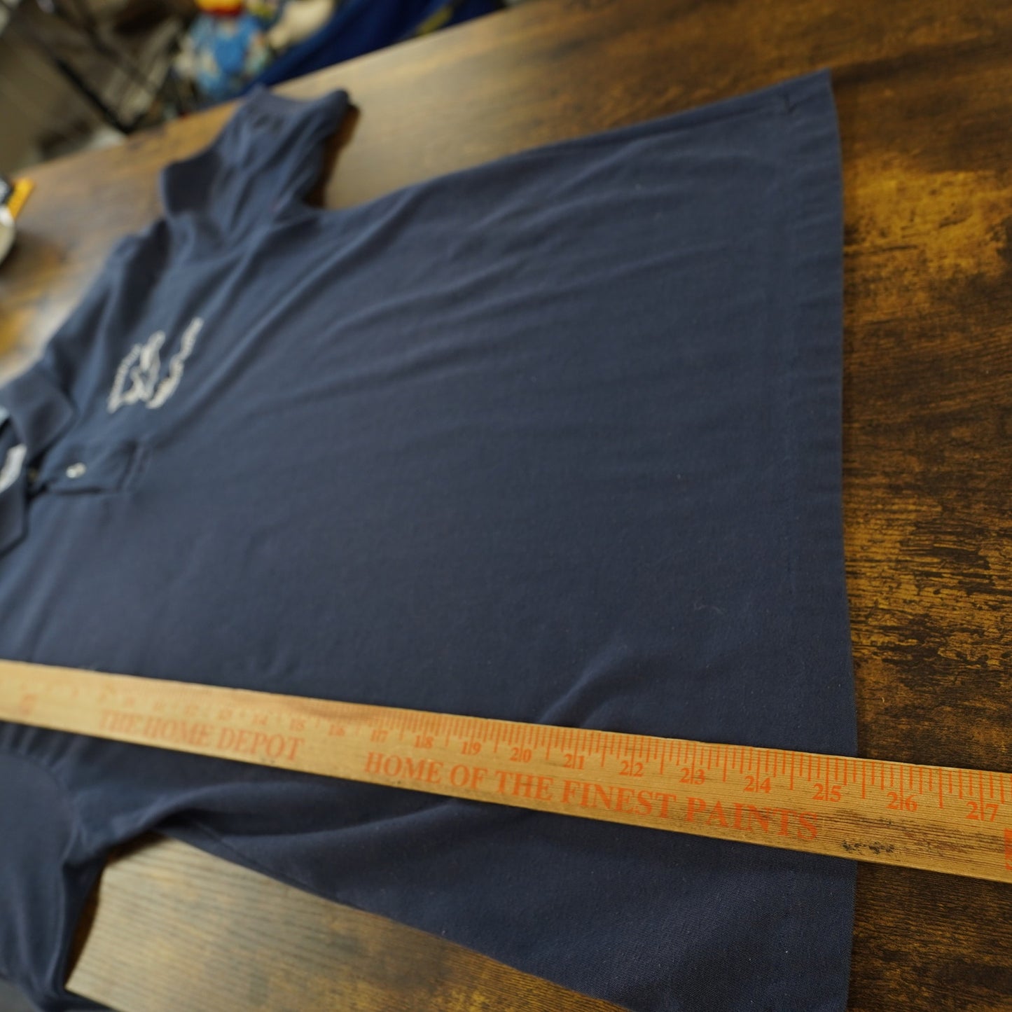 (S) Vintage 1980s Nasa Onboard Club Space Shuttle Embroidered Polo Shirt Men's S Blue