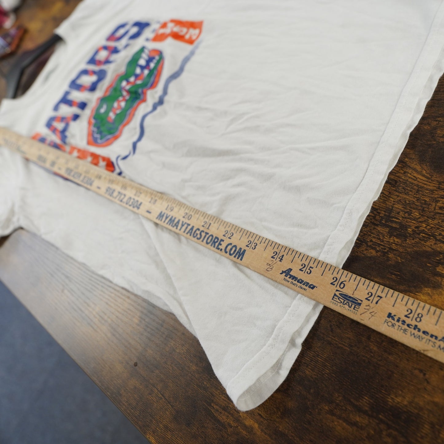 (M) University of Florida Gators T-Shirt Unisex M White UF Football Retro