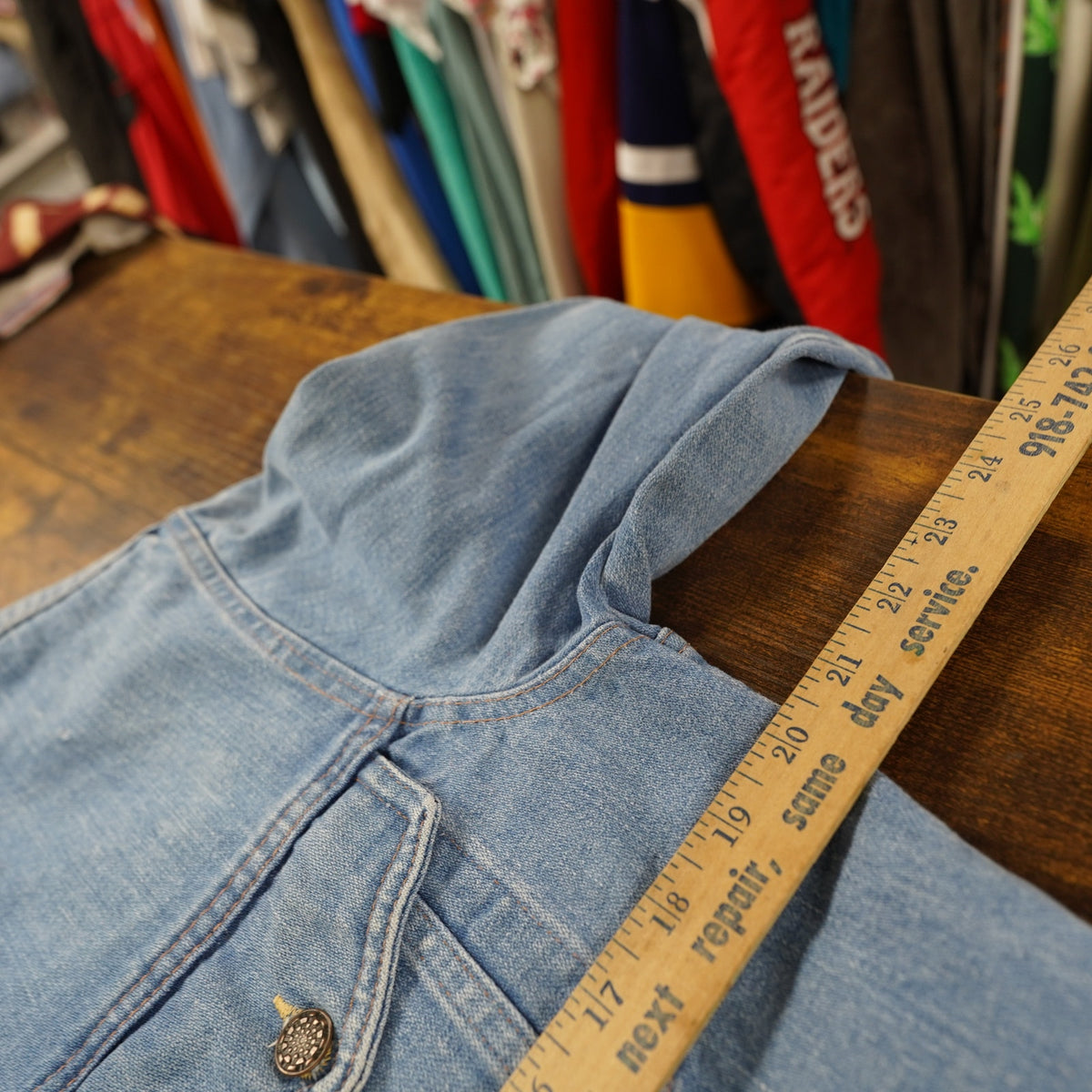 (M) True Vintage 1970s Light Wash Denim Jacket Men's M Western Indie